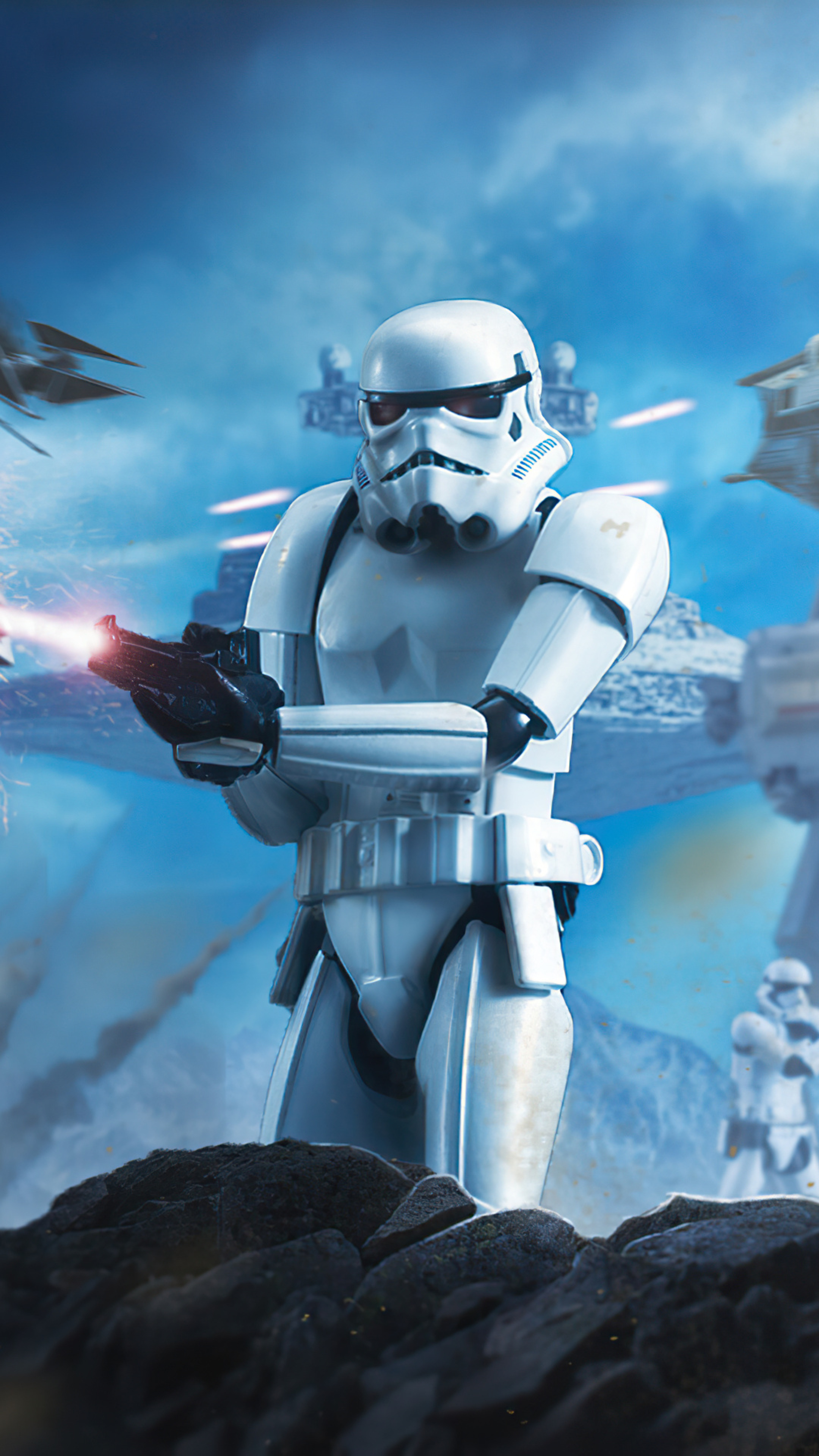 Stormtrooper, Movies, Battle of Hoth, Sony Xperia, 2160x3840 4K Phone