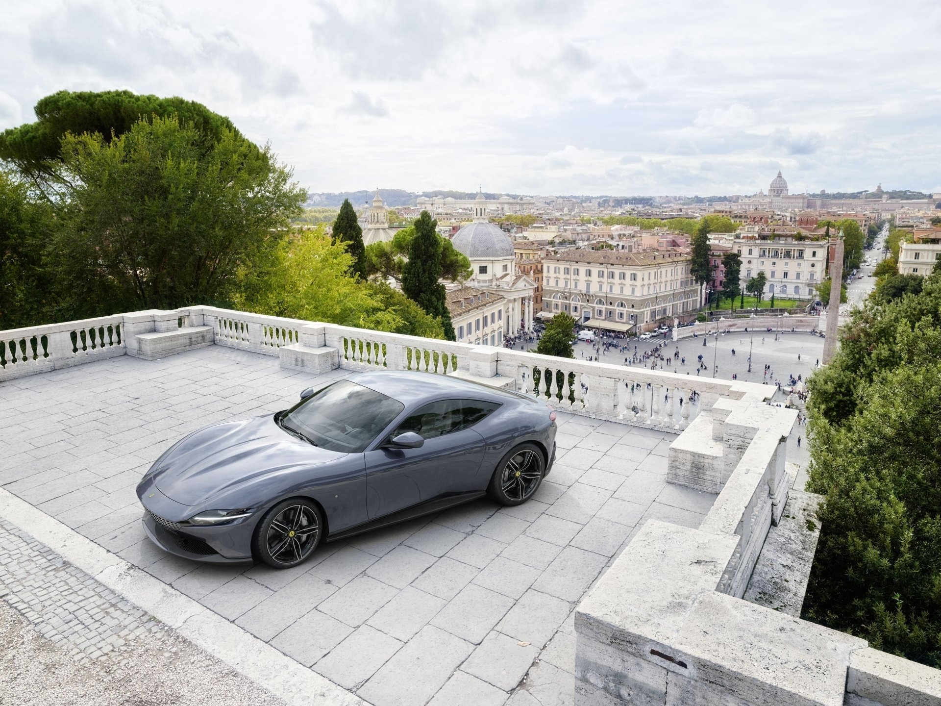 Ferrari Roma, 4K resolution, High-definition wallpapers, Sports car, 1920x1440 HD Desktop