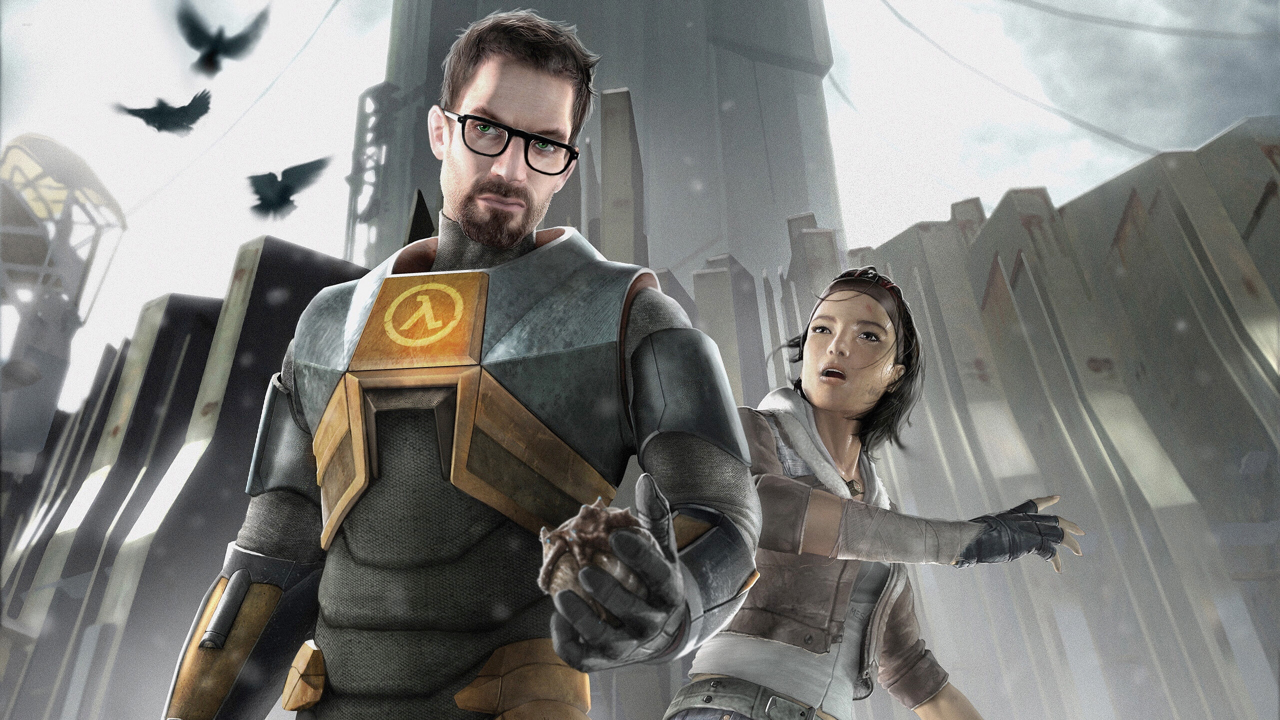 Half-Life 2: A science fiction first-person shooter, Created using Valve's Source engine. 2560x1440 HD Background.