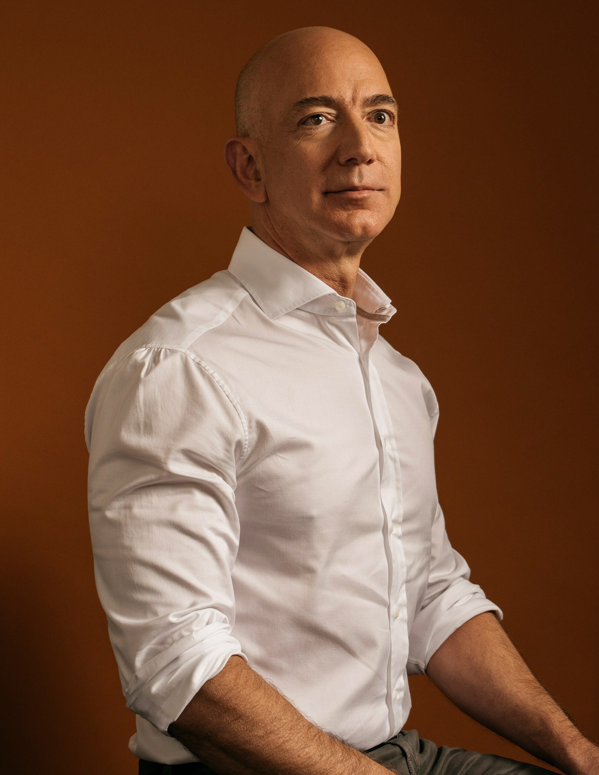 Jeff Bezos: The founder of Amazon, the world's biggest online retailer. 1980x2560 HD Background.
