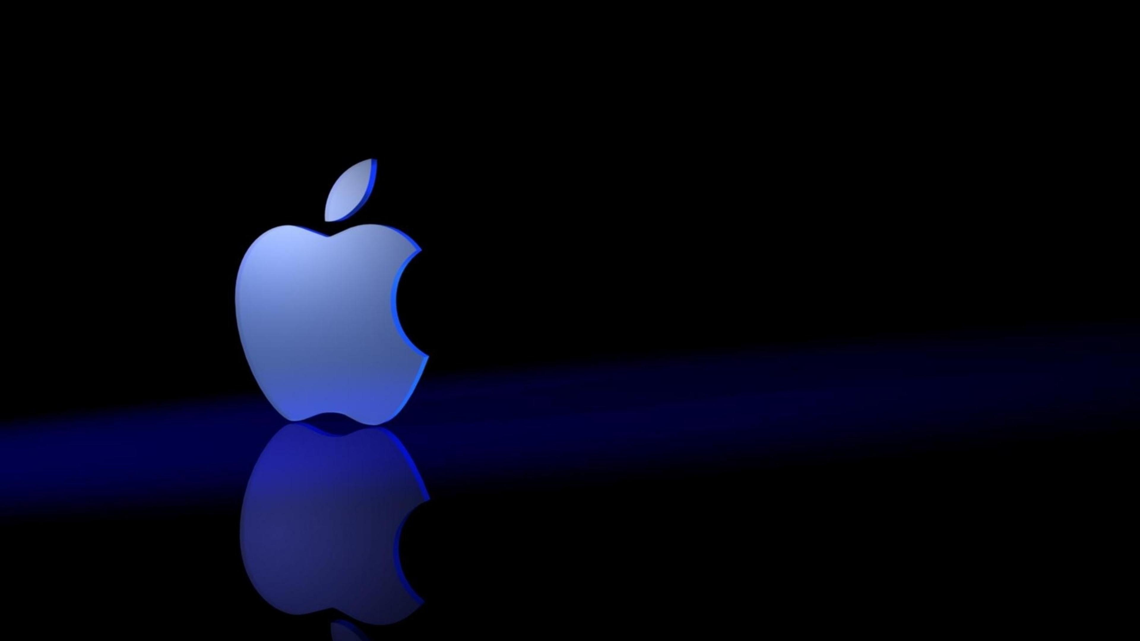 3D apple logo, Eye-popping visuals, Dimensional beauty, Optical illusion, 3840x2160 4K Desktop