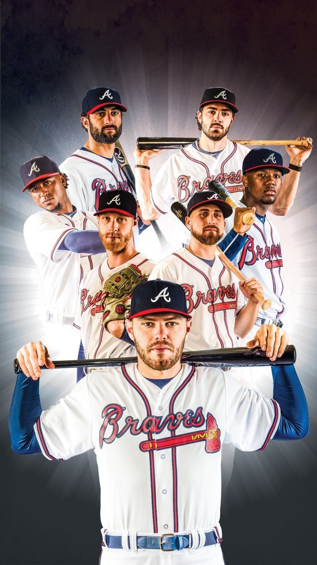 Atlanta Braves, Freddie Freeman, Player wallpapers, Team pride, 1080x1920 Full HD Handy