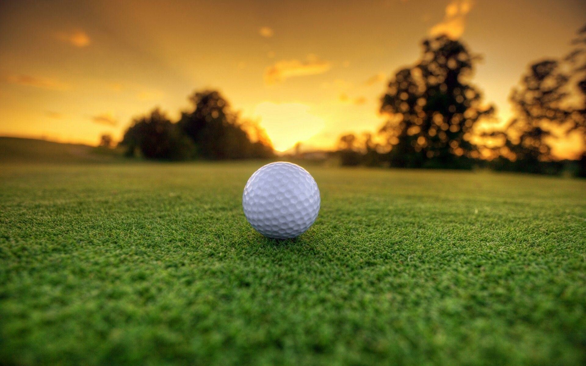 Golf: The game consists of playing the ball from a teeing ground into a hole, Course. 1920x1200 HD Wallpaper.