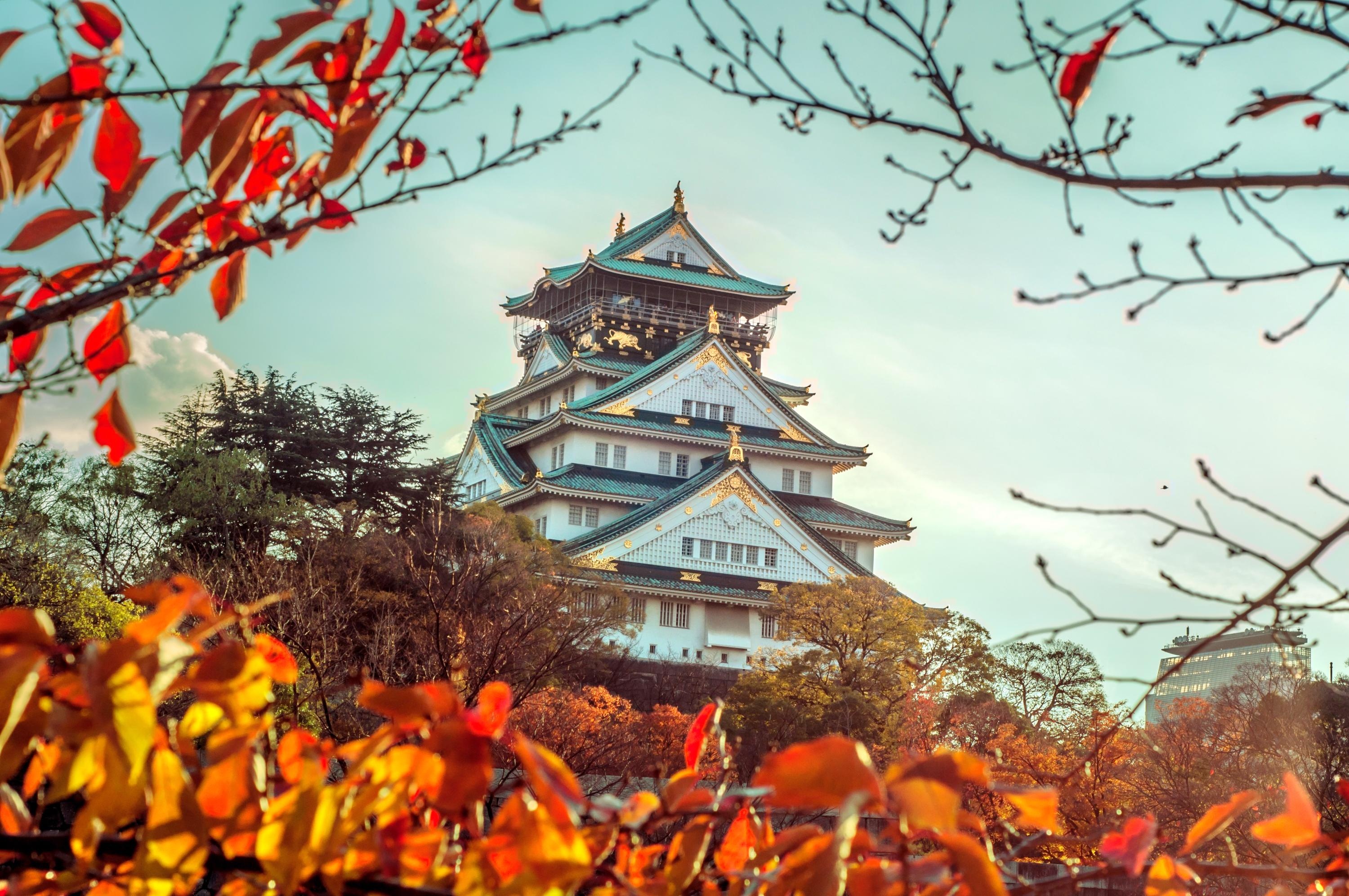 Osaka Castle, Park travel guidebook, Must visit attractions, Nearby recommendation, 3000x2000 HD Desktop