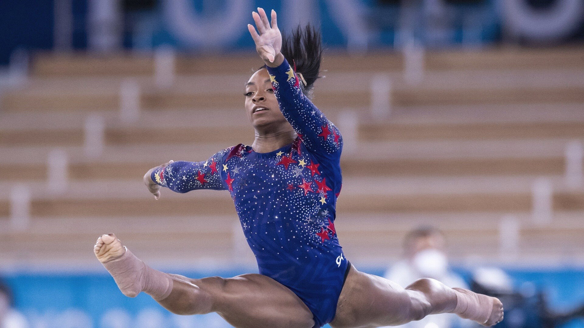 Simone Biles: She won the all-around title at the U.S. Classic in July 2018. 1920x1080 Full HD Wallpaper.