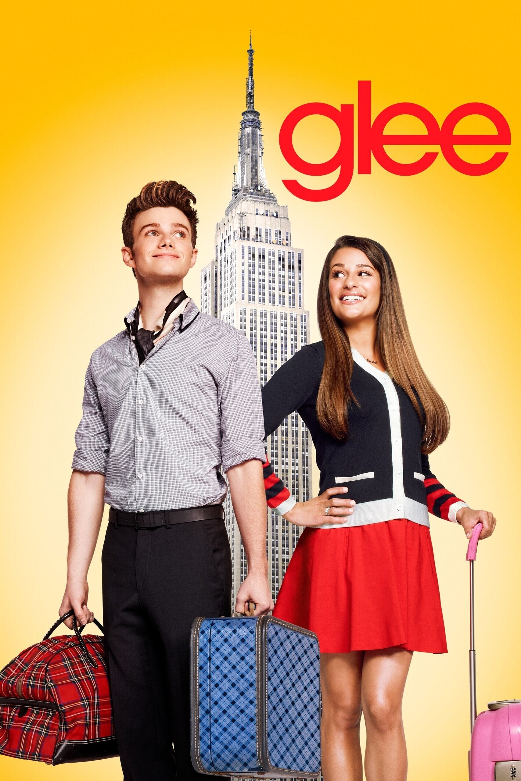 Glee (TV series): Chris Colfer as Kurt Hummel, Lea Michele as Rachel Berry, A musical comedy-drama. 1710x2570 HD Background.