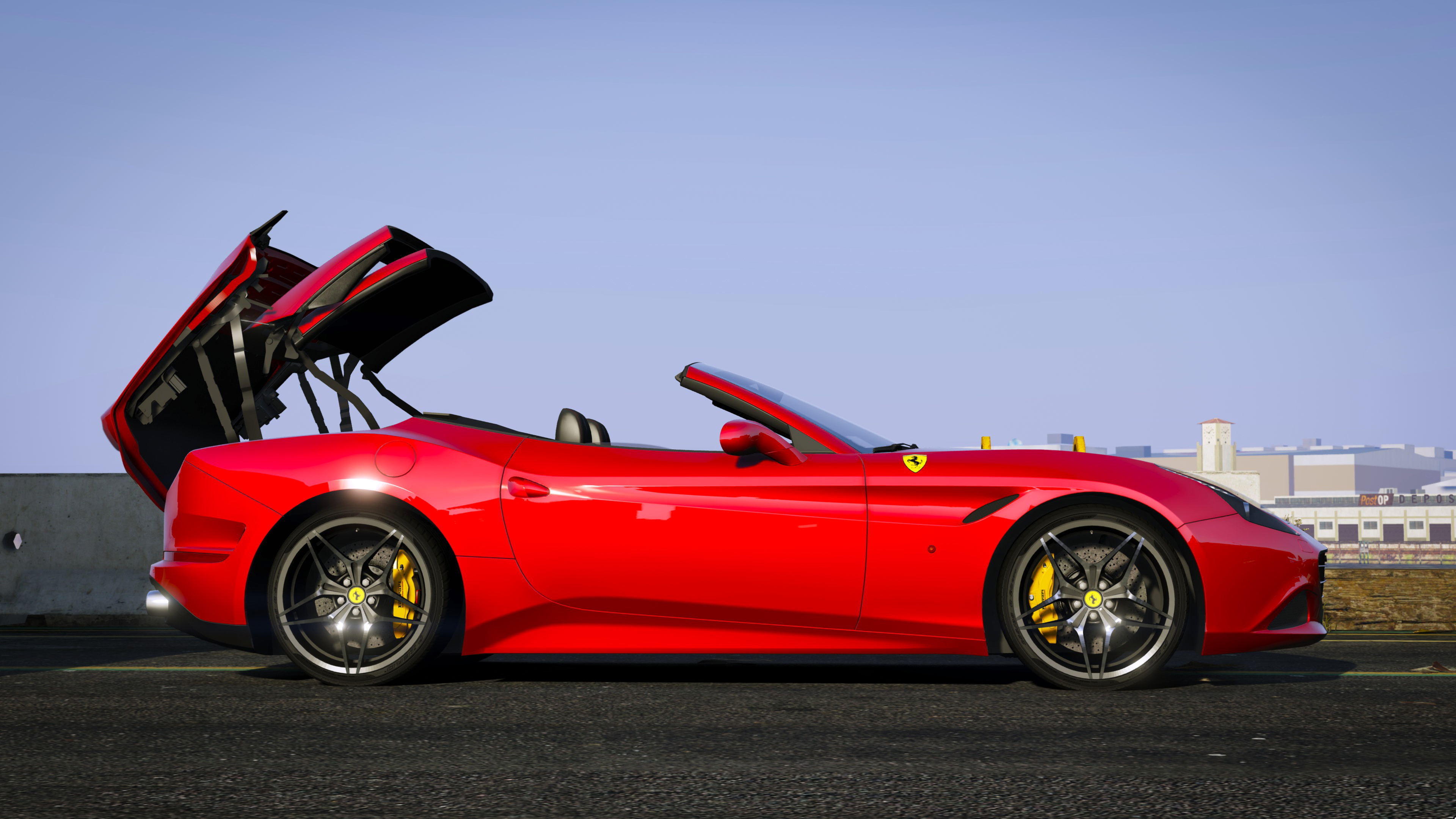 Ferrari California T, Animated roof, 3840x2160 4K Desktop