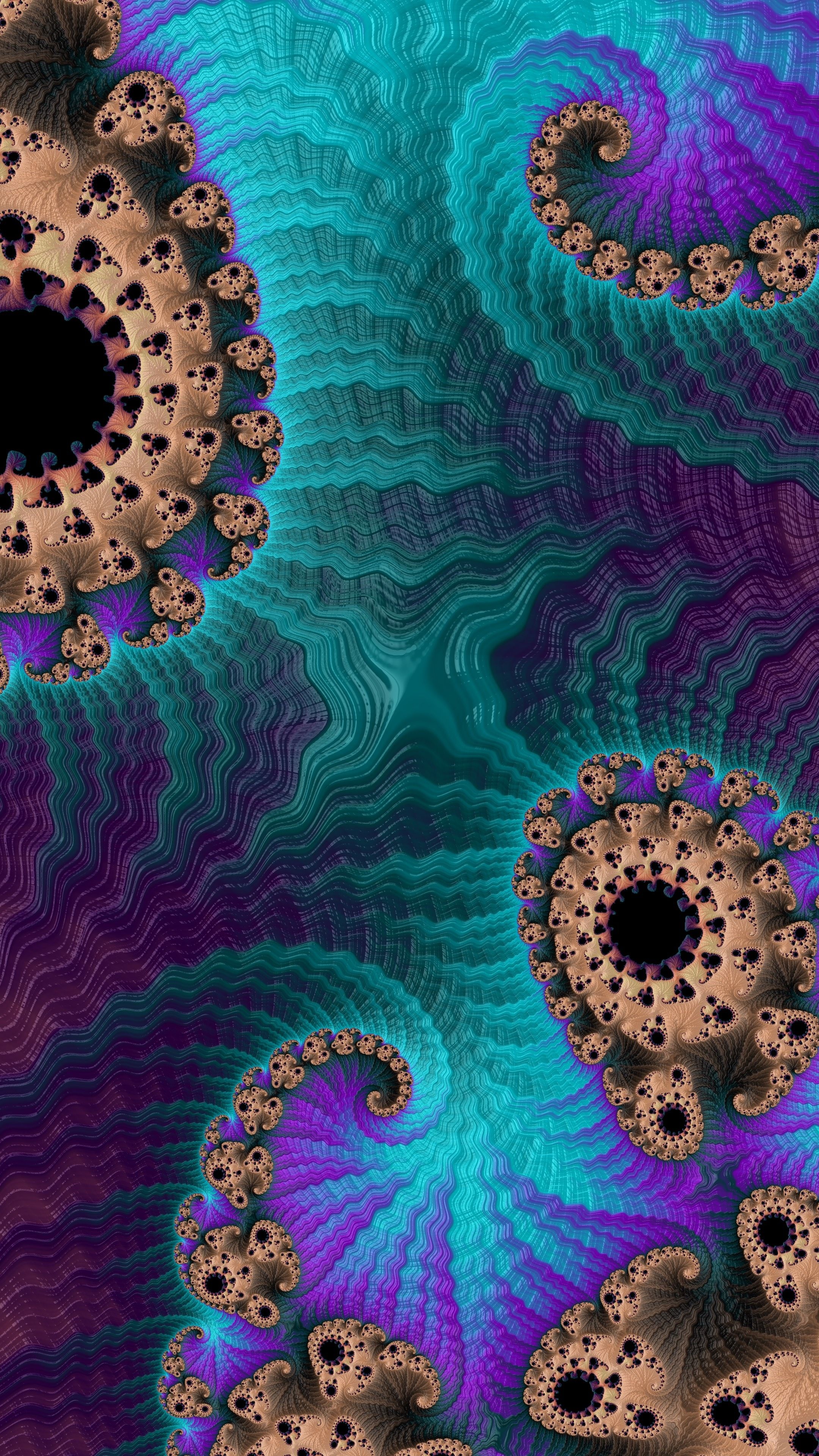 Colorful fractal art, Summer vibes, 2160x3840 4K Phone