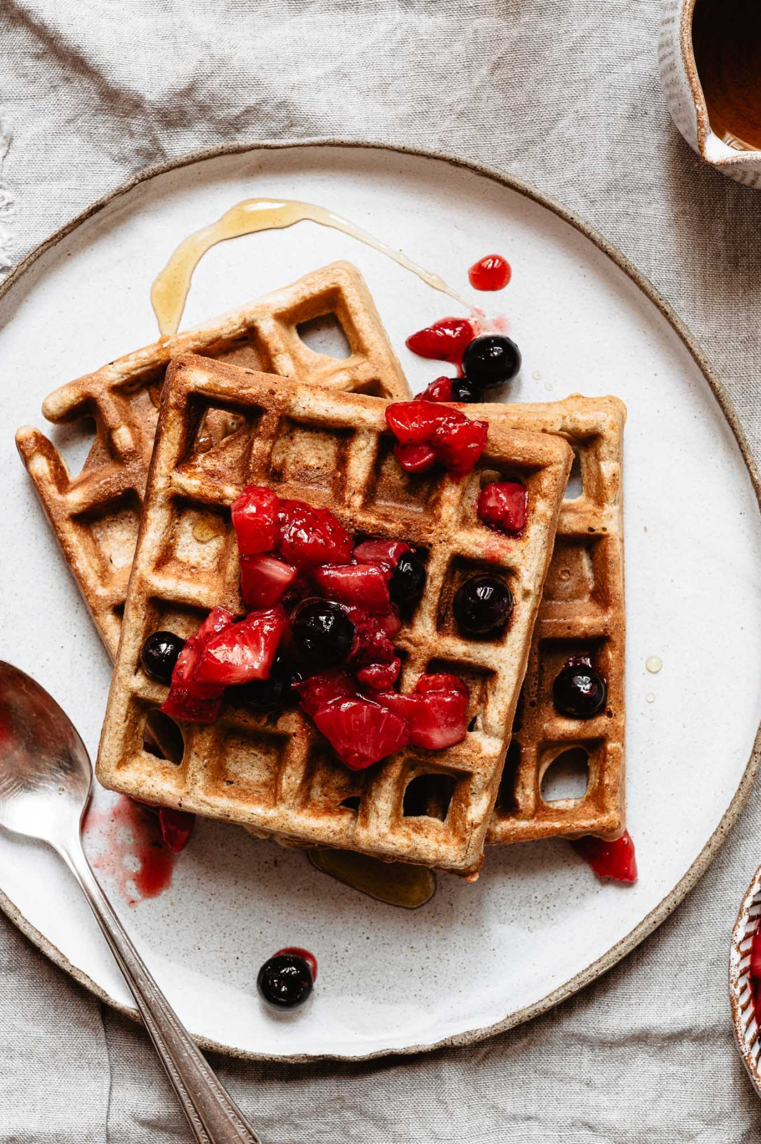 Waffle: Brussels waffles, made with a yeast batter, Crispy. 1500x2260 HD Background.