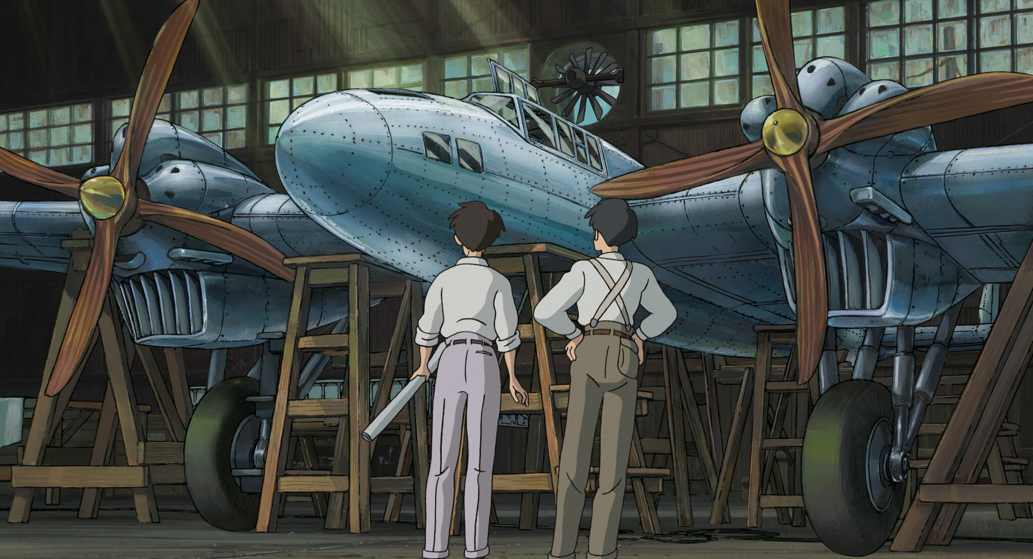 The Wind Rises, Hayao Miyazaki, Aircraft design, Dream of flying, 2050x1110 HD Desktop