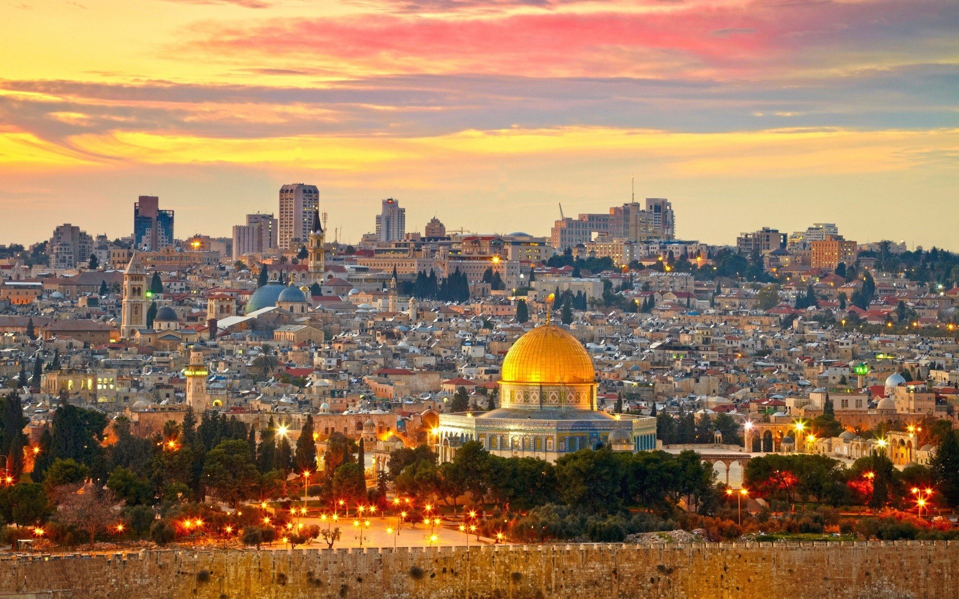 Jerusalem: The religious and historical epicenter of the world. 1920x1200 HD Background.