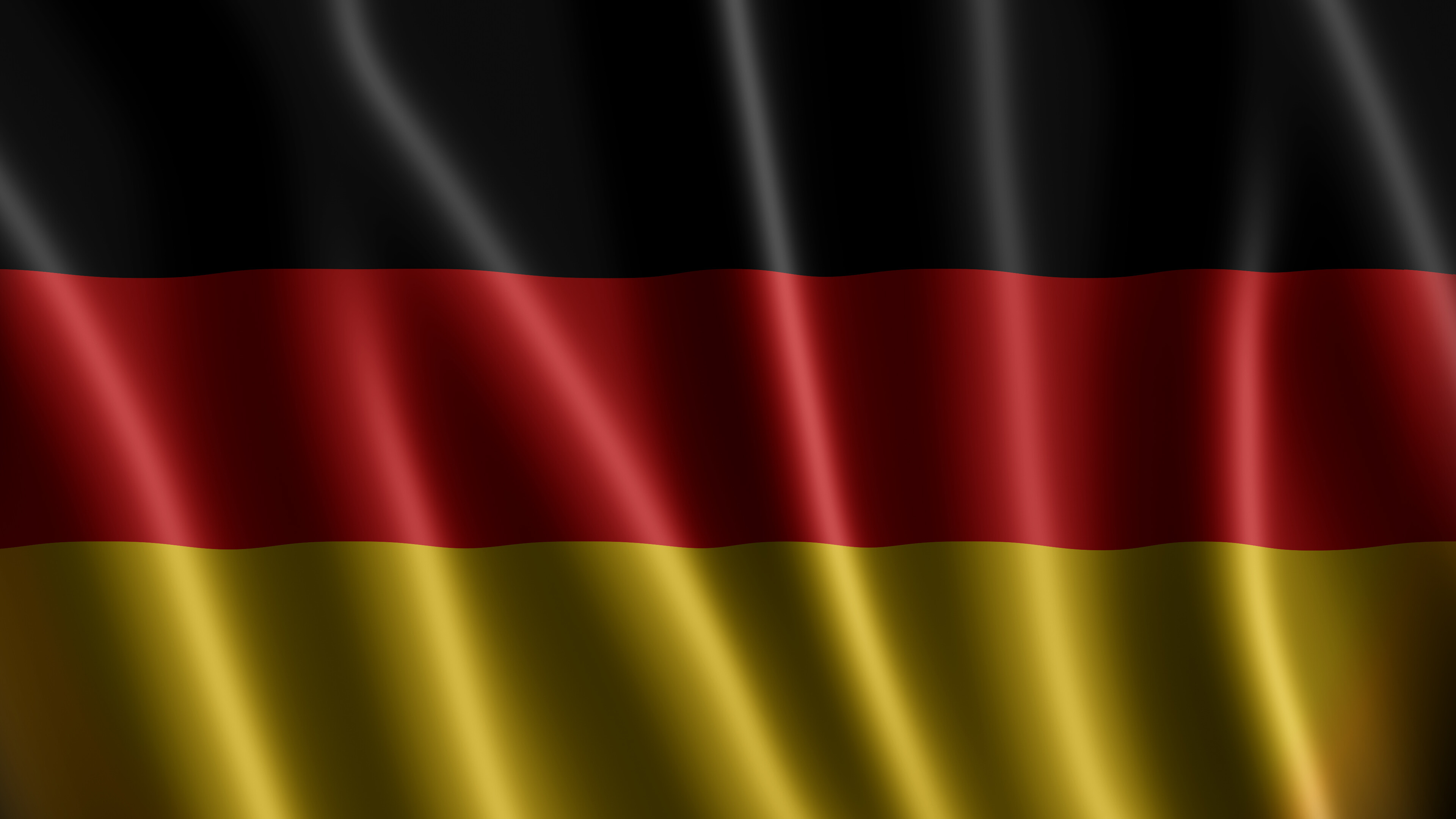 Flag of Germany: Sable, Tincture black, Gules, Or, Heraldry, The idea of a unified state, The Weimar Republic. 3840x2160 4K Background.
