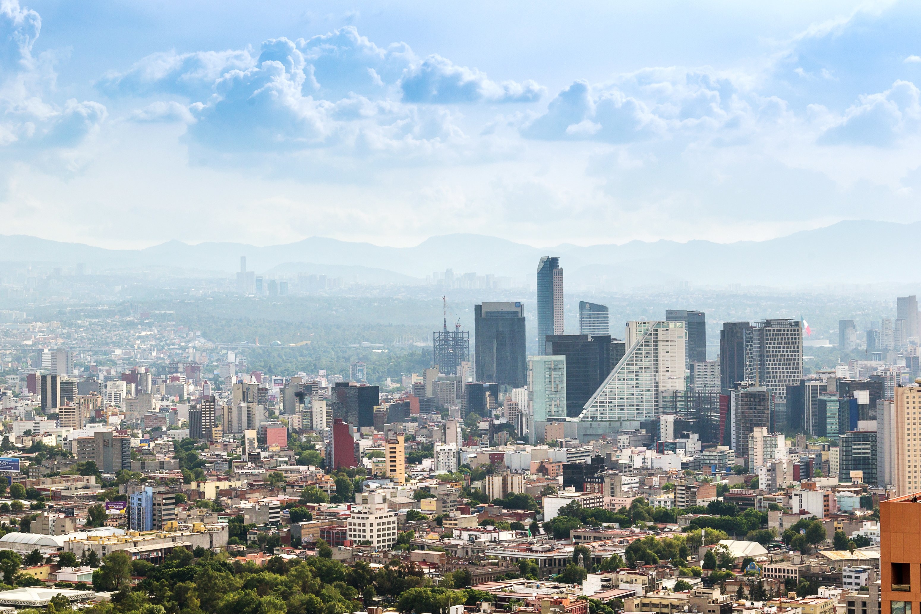 Mexico City Skyline, Travels, Challenges, Living in Mexico City, 3100x2070 HD Desktop