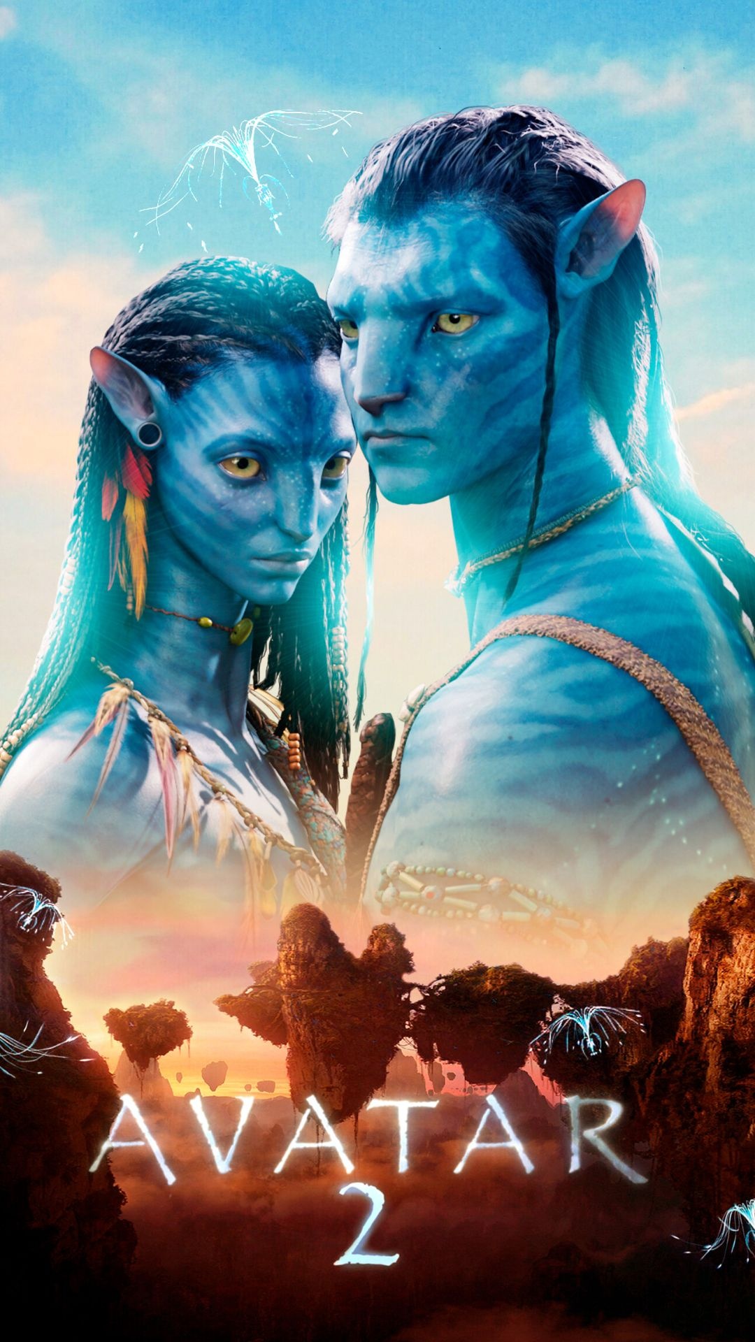 Avatar: The Way of Water, Stunning visuals, Otherworldly creatures, Aliens on Pandora, 1080x1920 Full HD Handy
