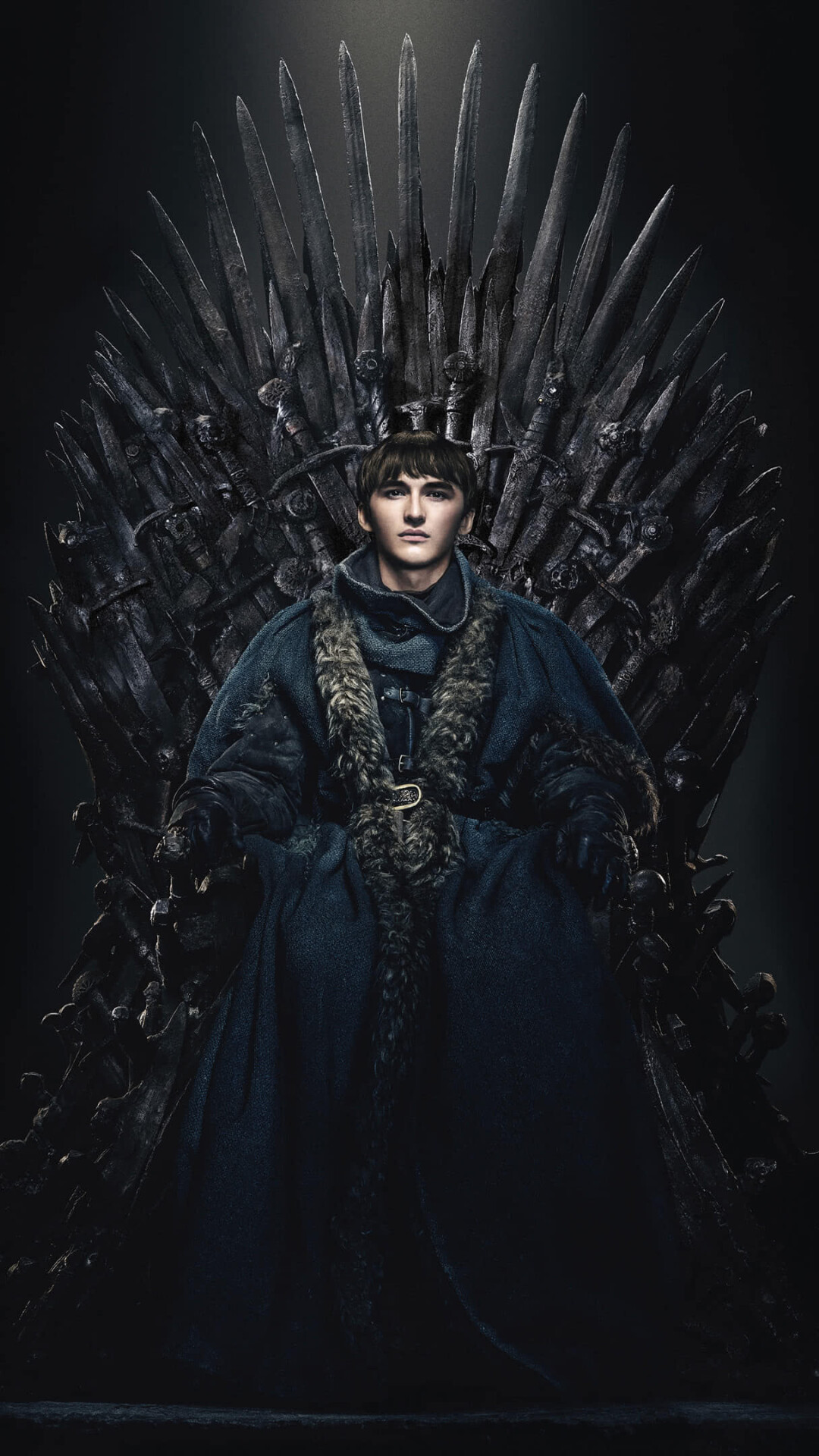 Game of Thrones: Bran Stark, the second son and fourth child of Lord Eddard and Lady Catelyn Stark of Winterfell. 1080x1920 Full HD Background.