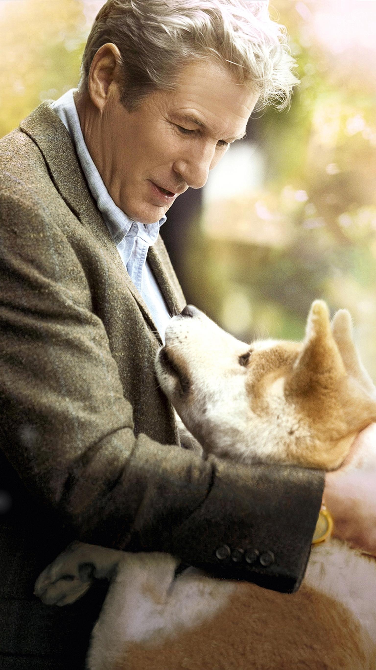 Hachi: A Dog's Tale, Heartwarming wallpapers, Adorable dog, Unconditional love, 1540x2740 HD Phone
