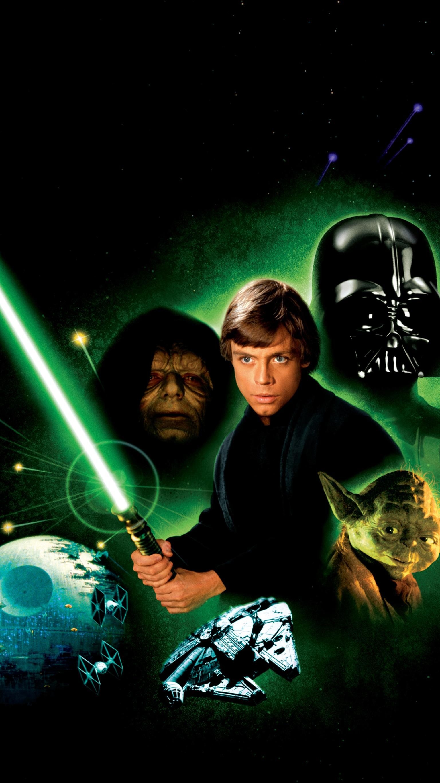 Return of the Jedi, Classic movie poster, Intergalactic adventure, Memorable film, 1540x2740 HD Phone