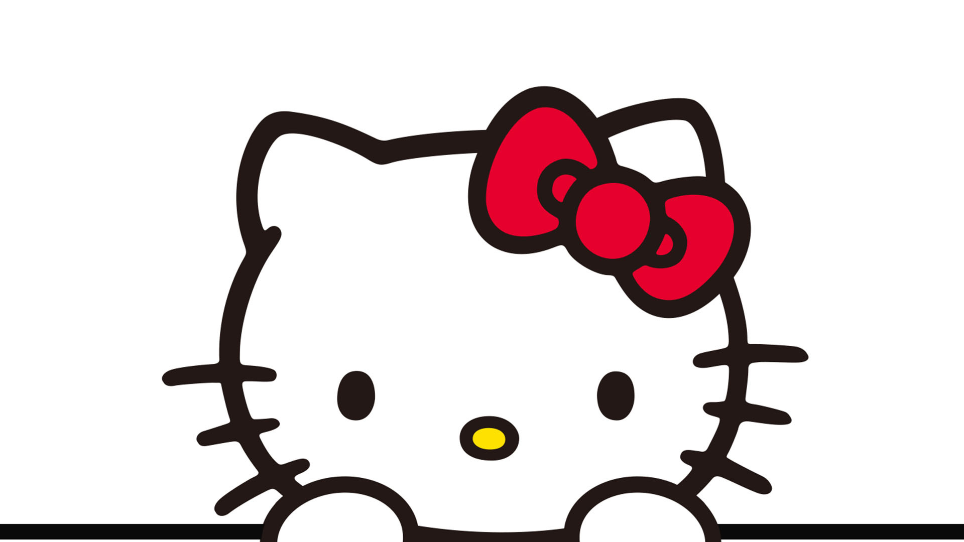 Hello Kitty: Has been used to promote the Fukuoka SoftBank Hawks baseball team. 1920x1080 Full HD Background.