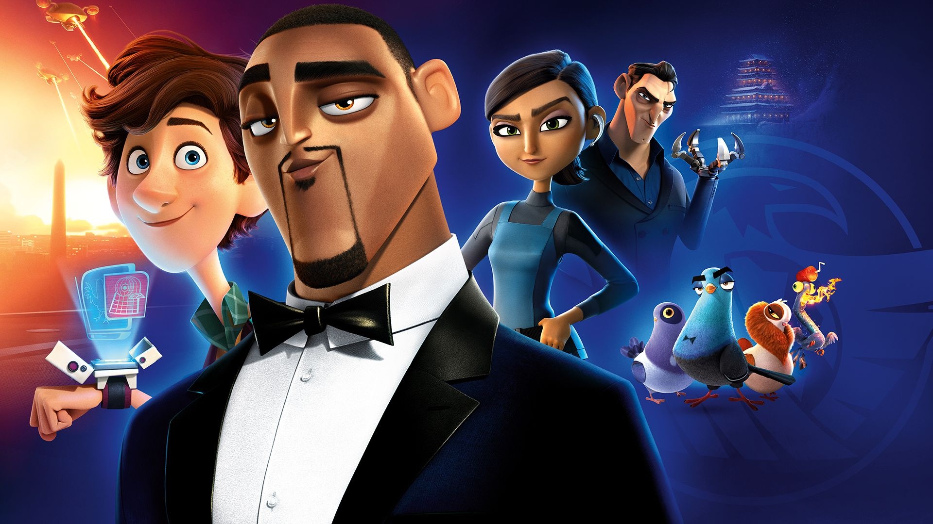 Spies in Disguise animation, Top wallpapers, 1920x1080 Full HD Desktop