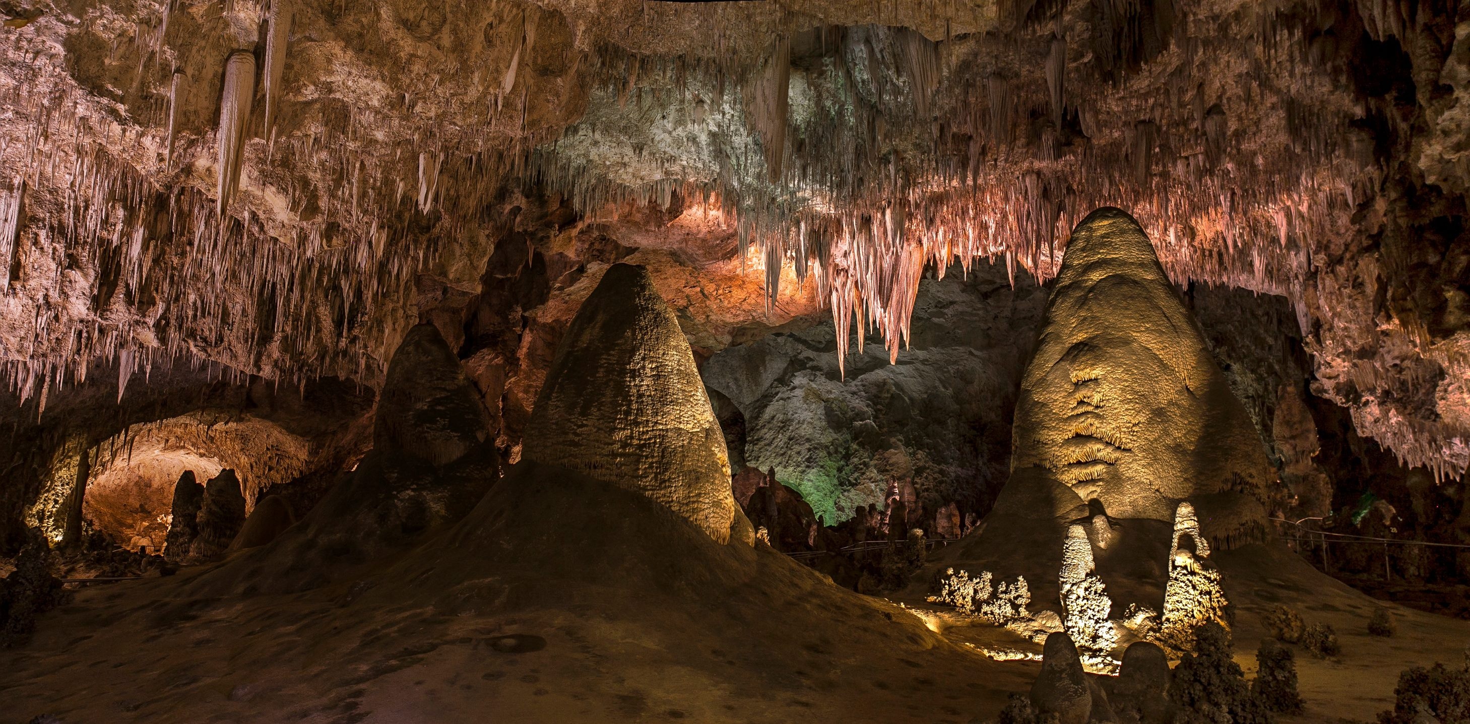 Carlsbad Caverns, National Park, HD wallpapers, Spectacular view, 2920x1440 Dual Screen Desktop