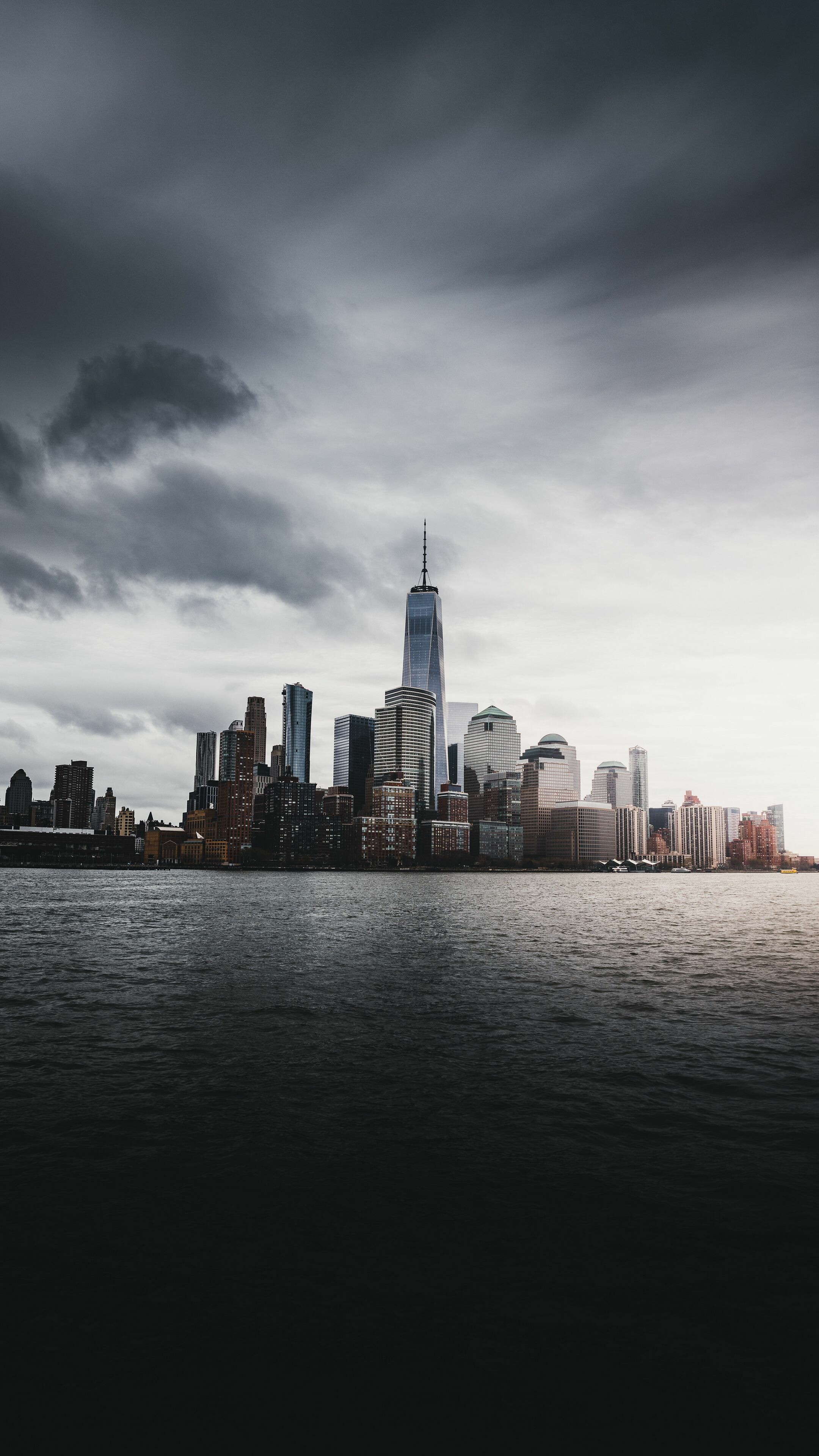United States: New York, USA, Skyscrapers, Manhatten. 2160x3840 4K Background.
