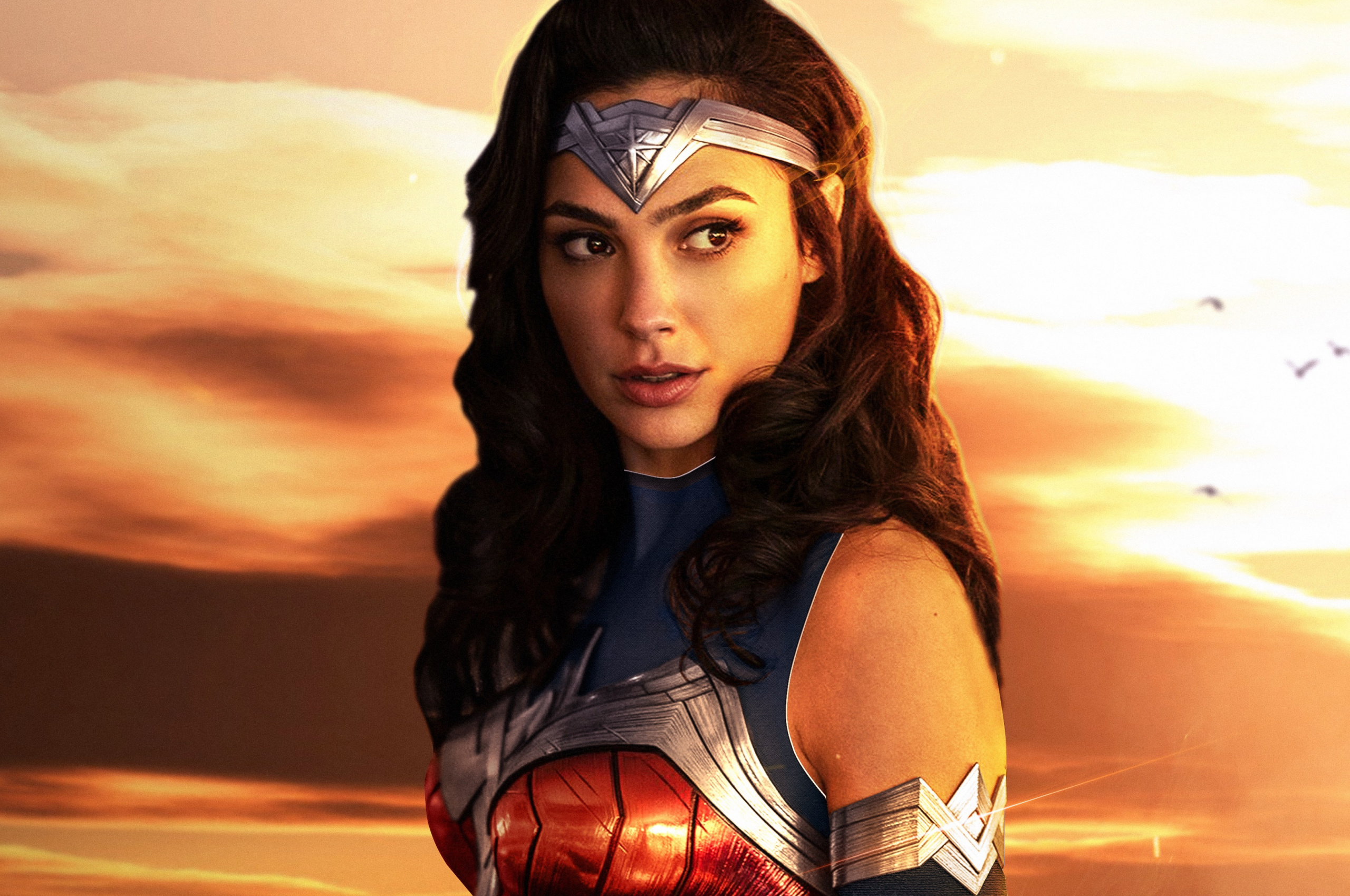 Wonder Woman movie, 2019 movie, Gal Gadot art, Trippy space, 2560x1700 HD Desktop