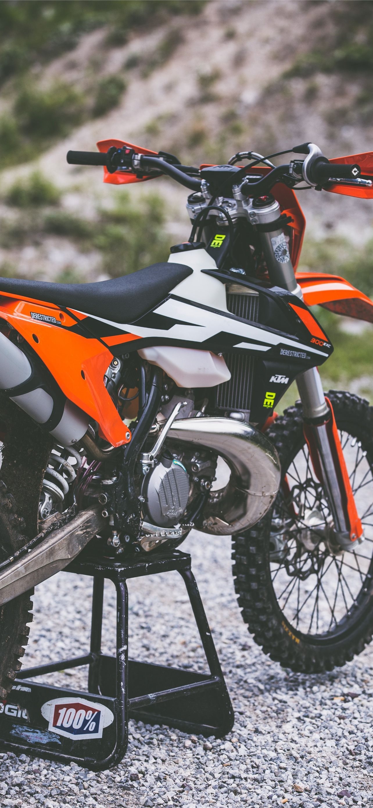 KTM 250 EXC, Auto, iPhone HD wallpapers, 1290x2780 HD Handy