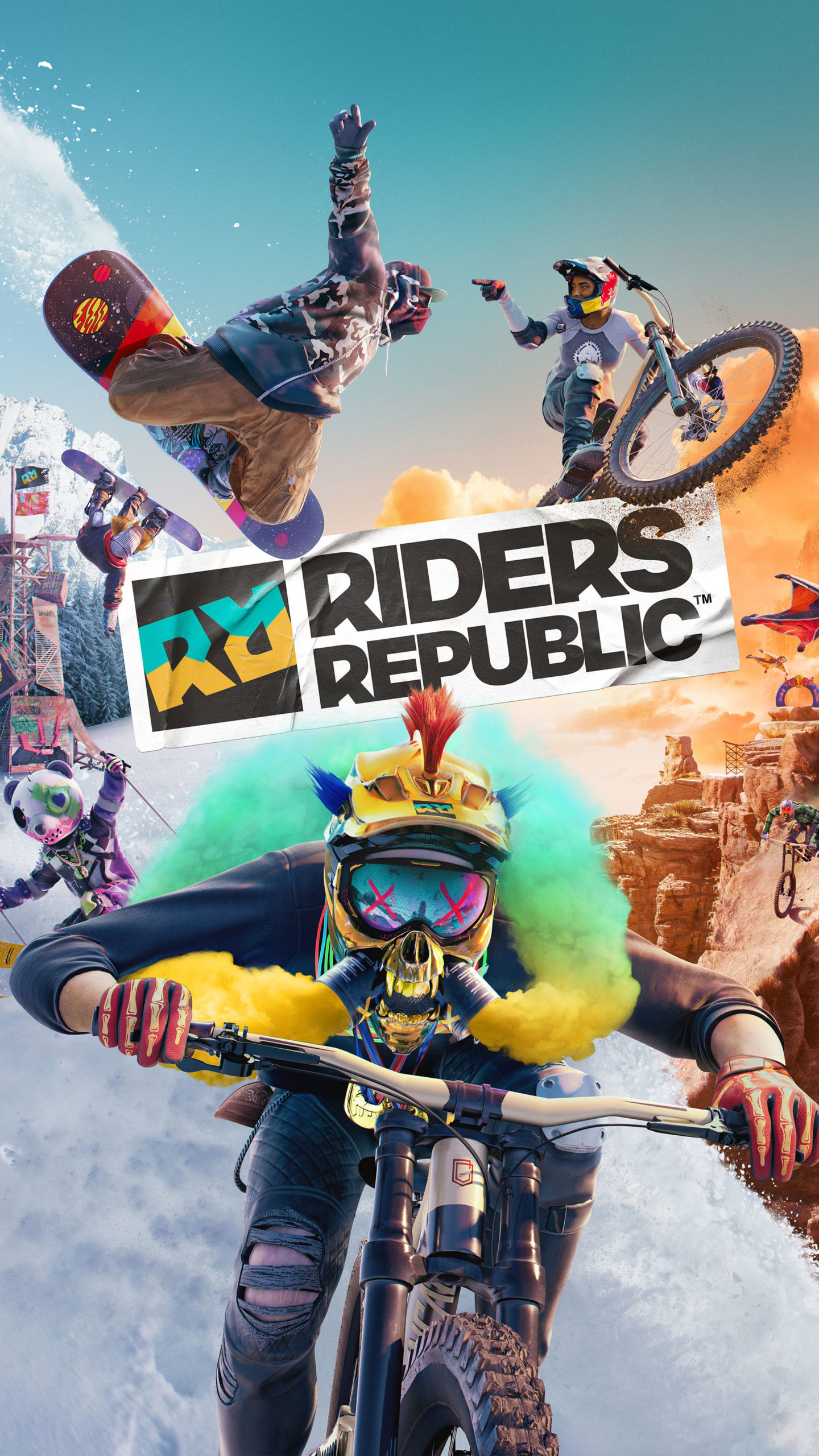 Riders Republic, Grgoire Meyer, Artistic direction, Visual masterpiece, 1440x2560 HD Phone