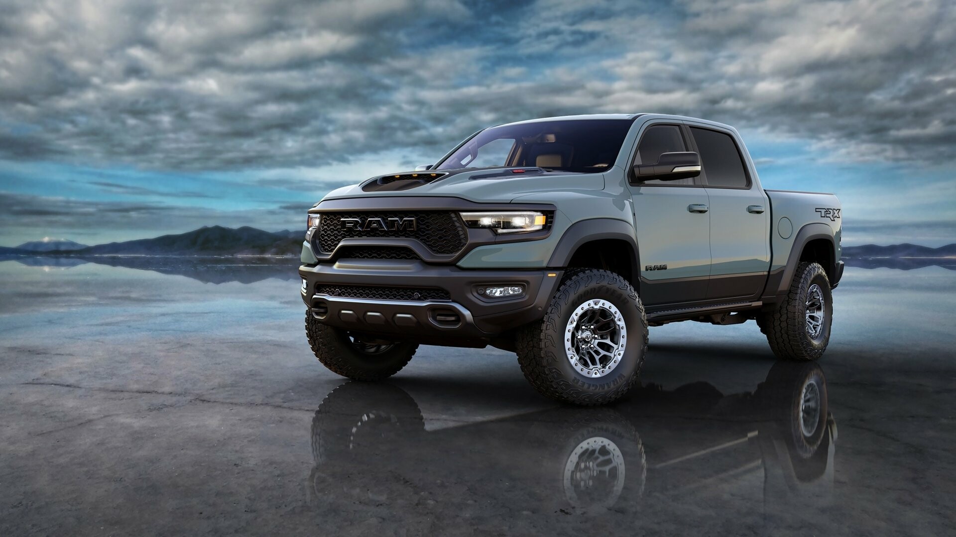 Ram Pickup: The fifth-generation won the Truck of the Year award three times, in 2019, 2020, and 2021. 1920x1080 Full HD Wallpaper.