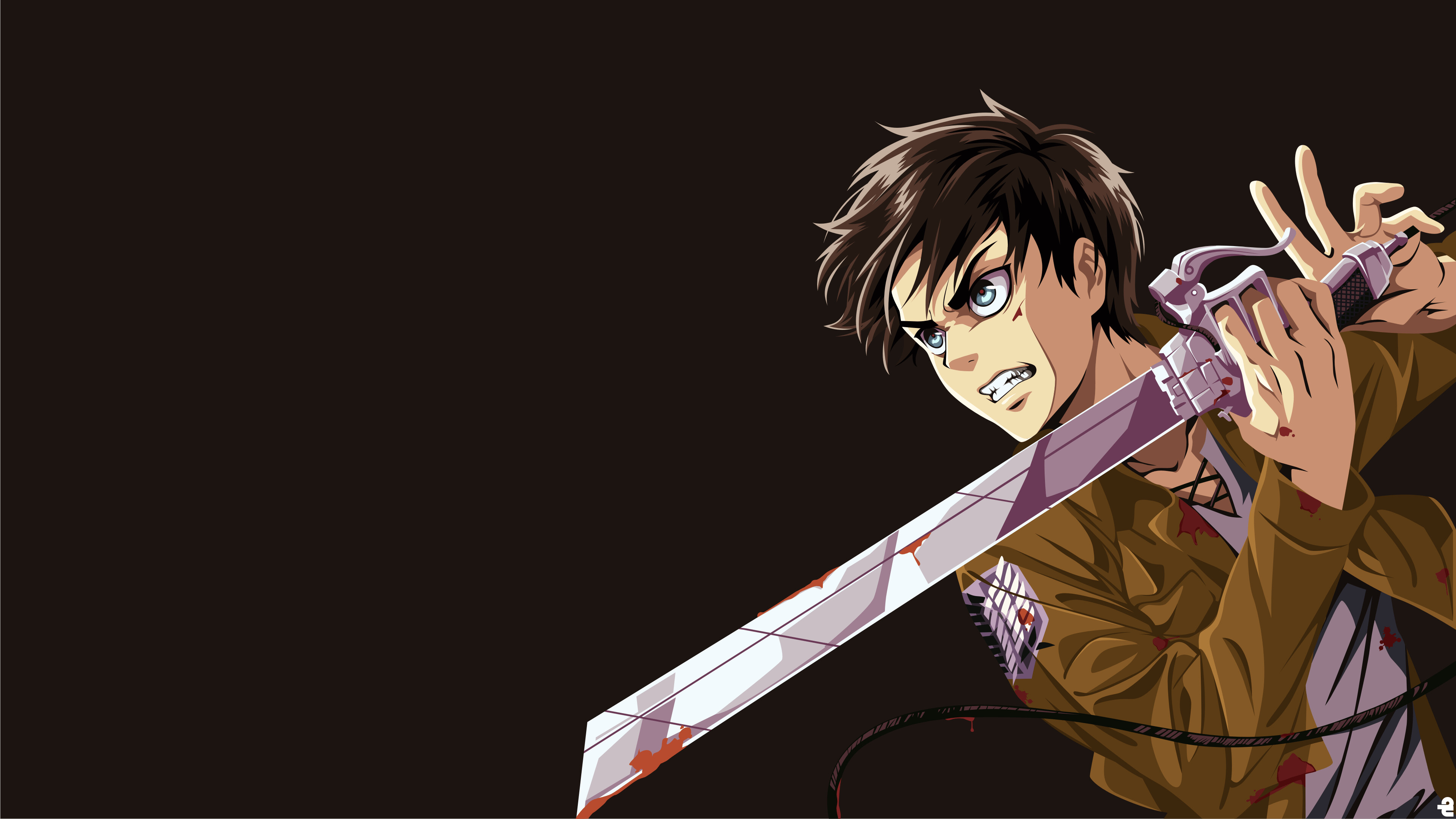 Attack on Titan: The Final Season: Eren Jaeger, the only son of Grisha and Carla Jaeger. 3840x2160 4K Wallpaper.