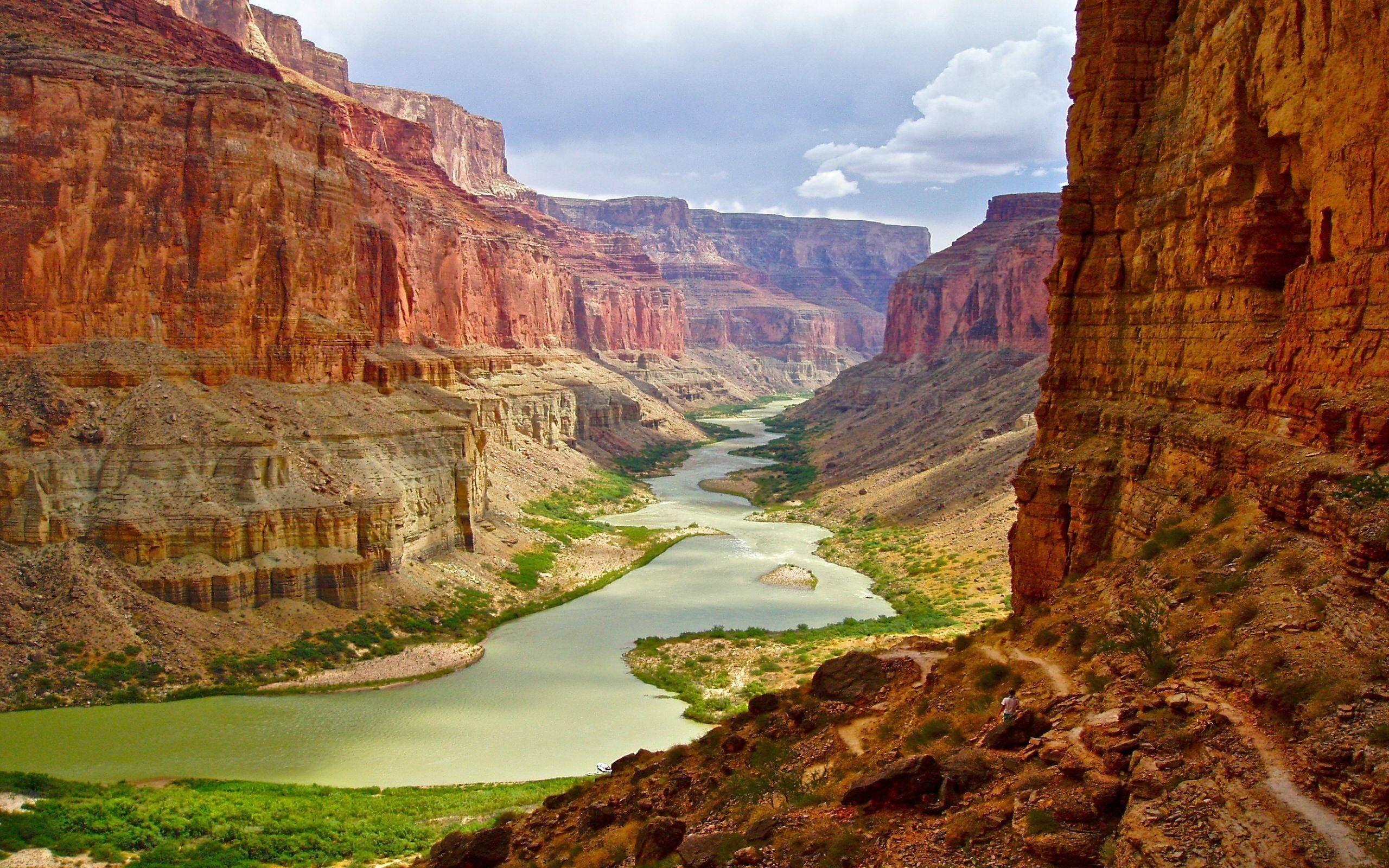 Colorado River, Scenic waterway, Grand Canyon, Natural wonder, 2560x1600 HD Desktop