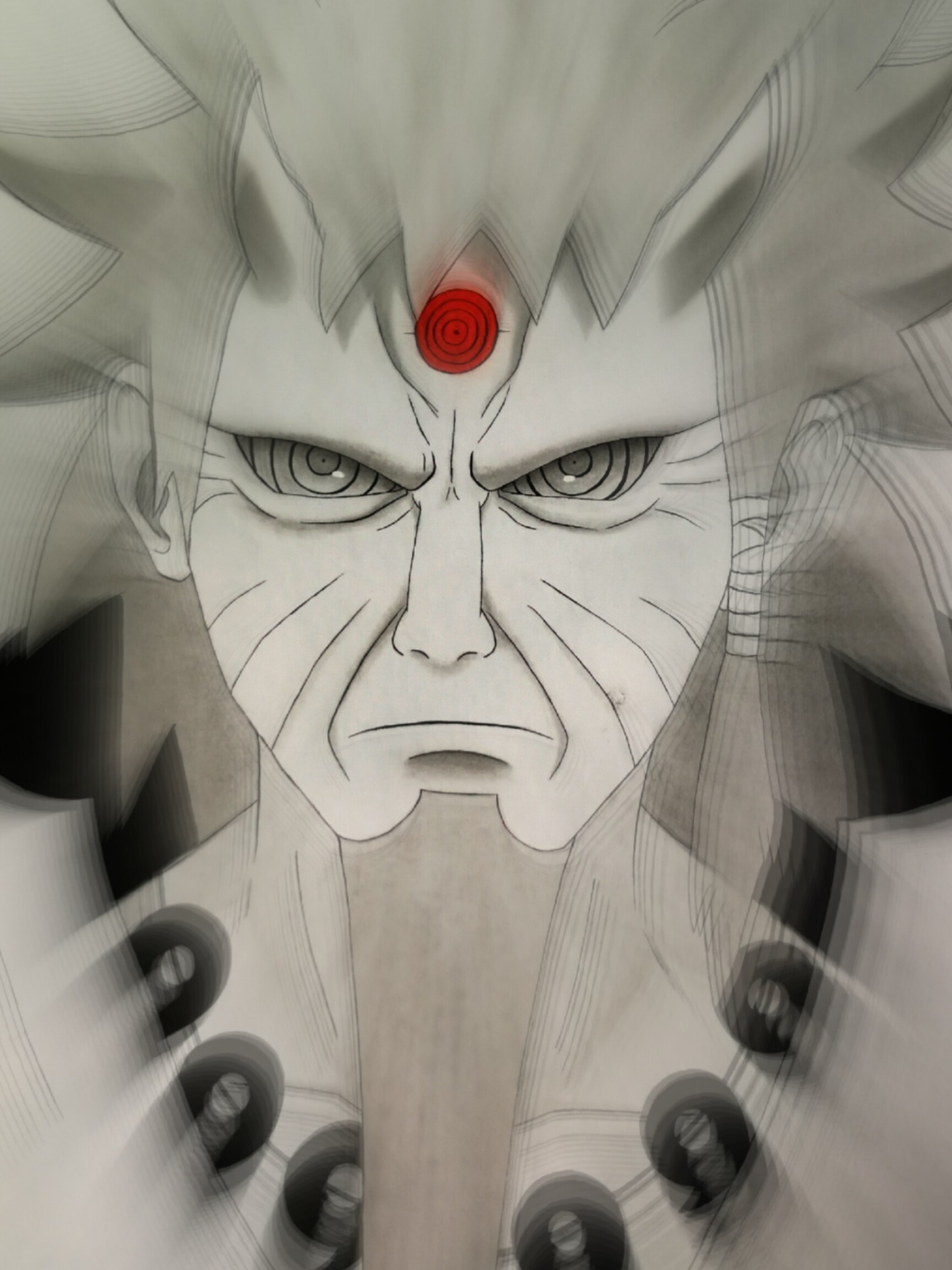 Hagoromo, Mystic powers, Naruto series, Anime art, 1920x2560 HD Phone