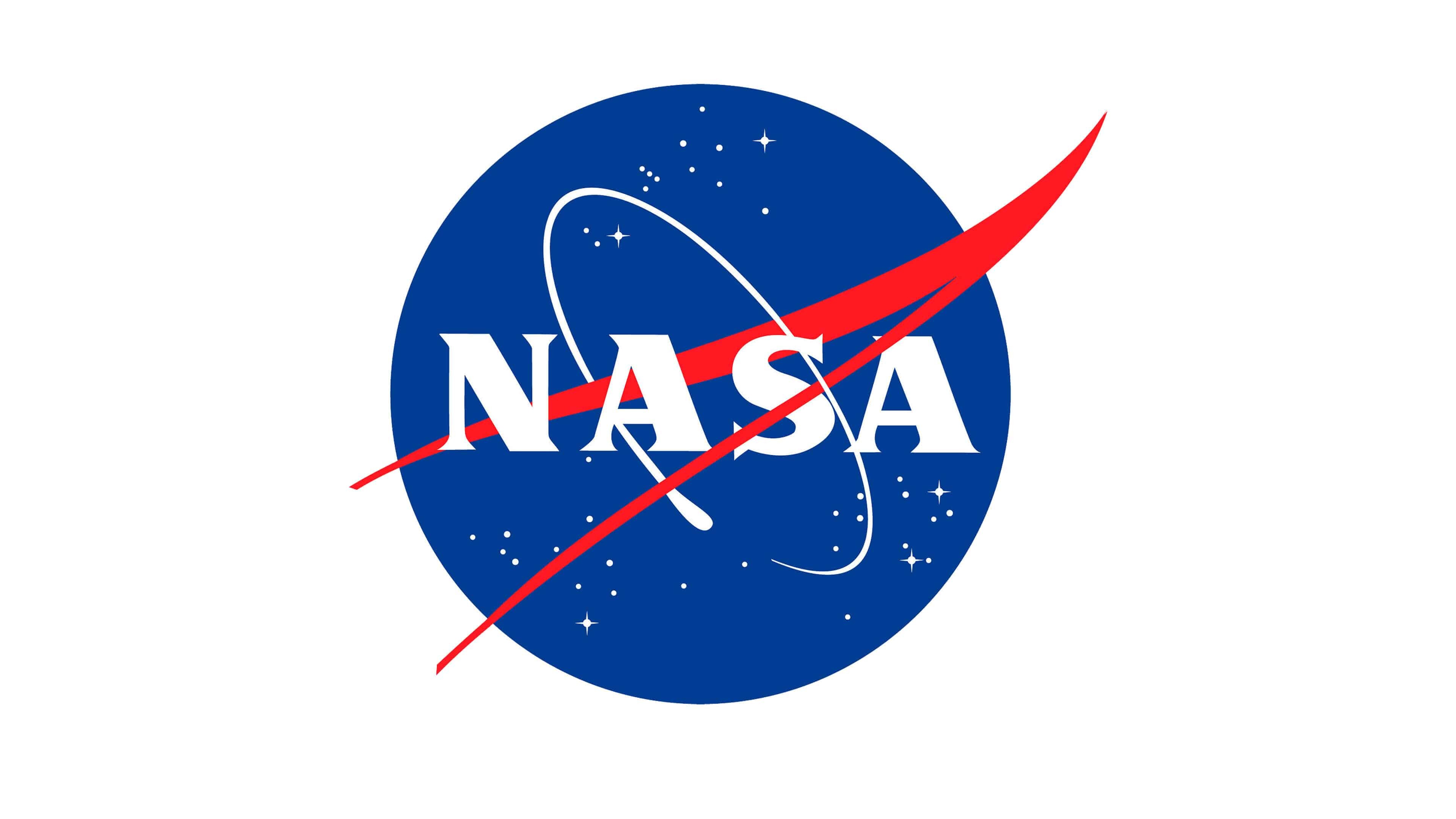 NASA: The federal government's agency in charge of the United States space program, Logo. 3840x2160 4K Background.