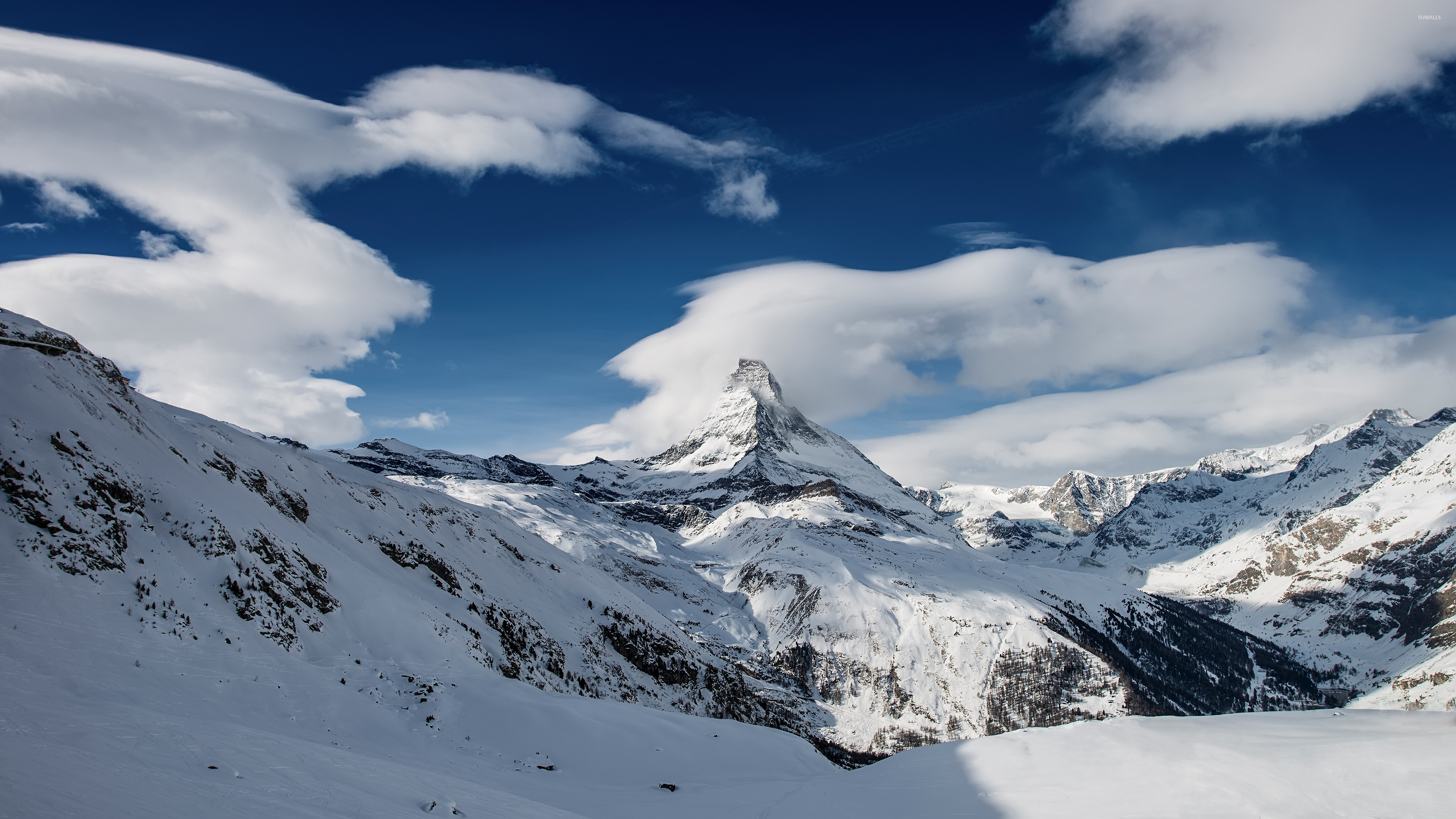 Matterhorn peak, Alpine beauty, Majestic sunrise, Swiss wonder, 3840x2160 4K Desktop