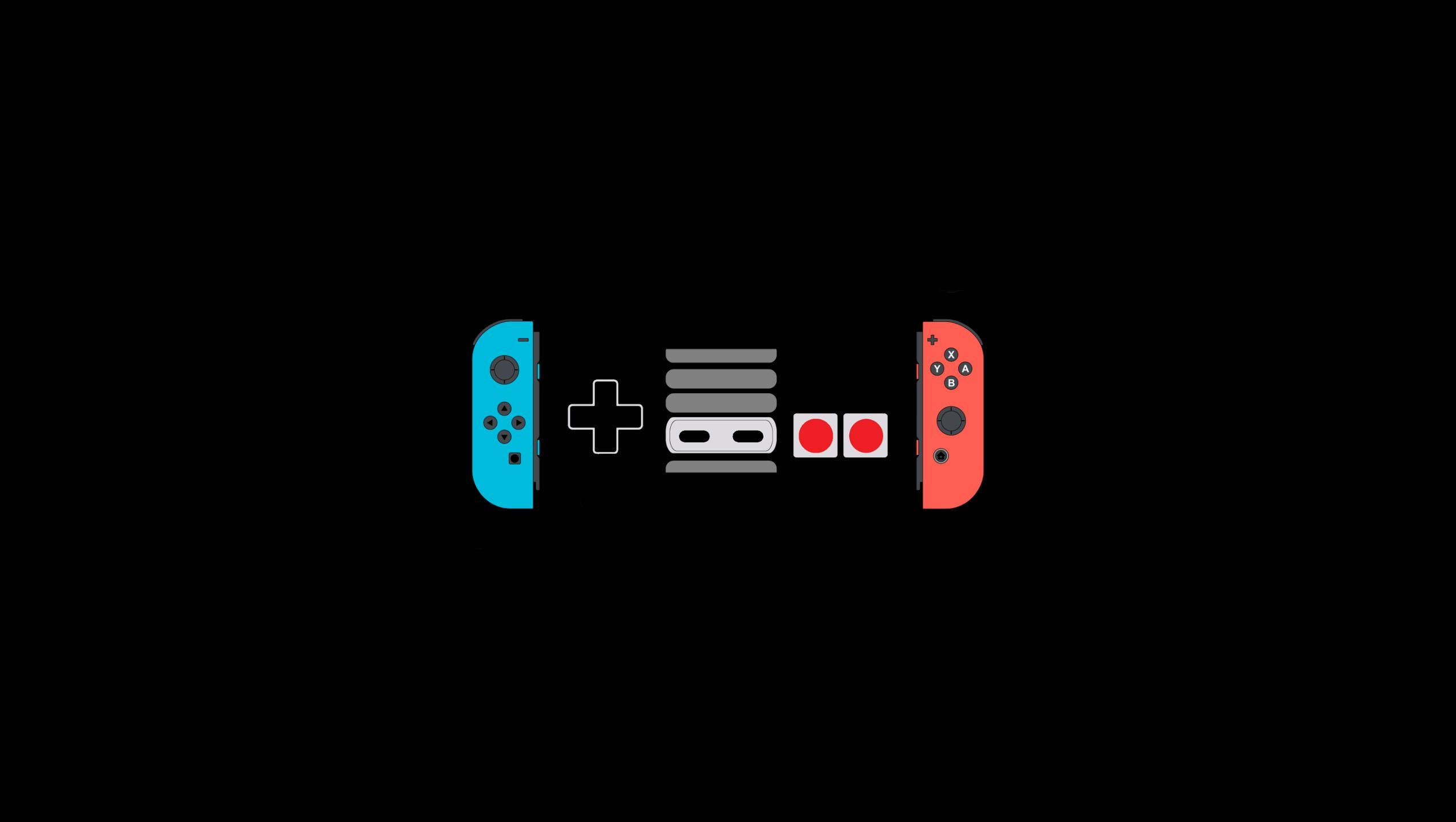 Nintendo: Joy‑Con controllers, Total gameplay flexibility, A dock. 2550x1440 HD Wallpaper.