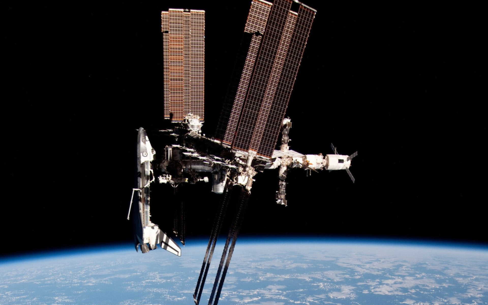 International Space Station, Wide-screen view, Astronomical wonder, Space travel, 1920x1200 HD Desktop