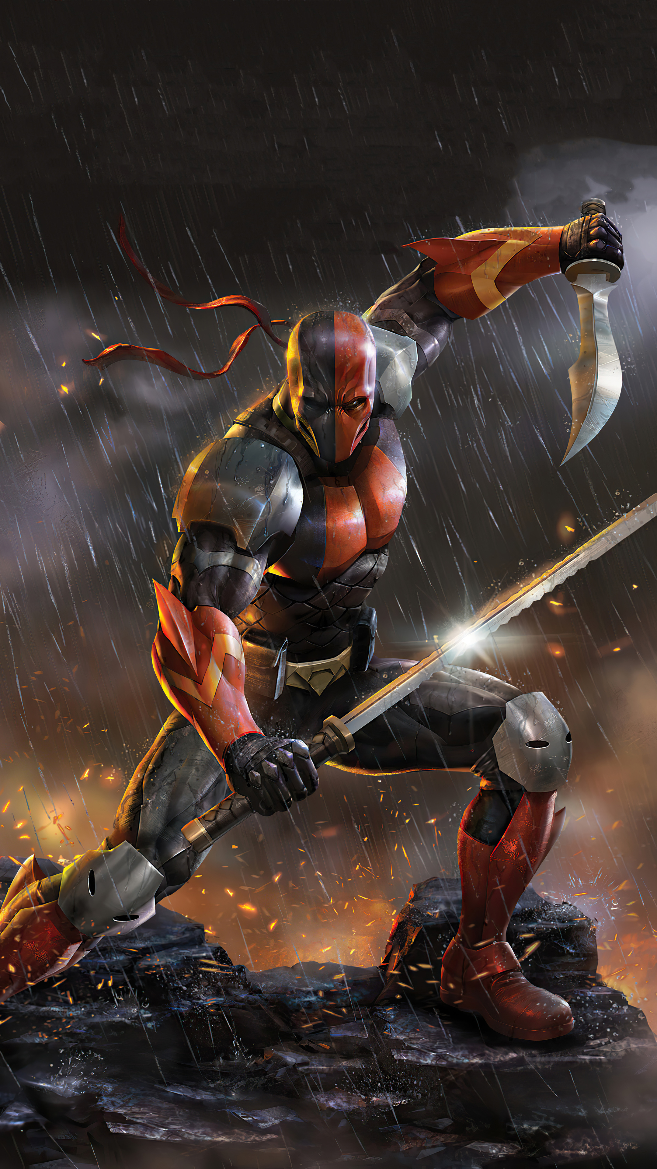 Deathstroke, Knights and Dragons, Sony Xperia XZ, 2160x3840 4K Phone