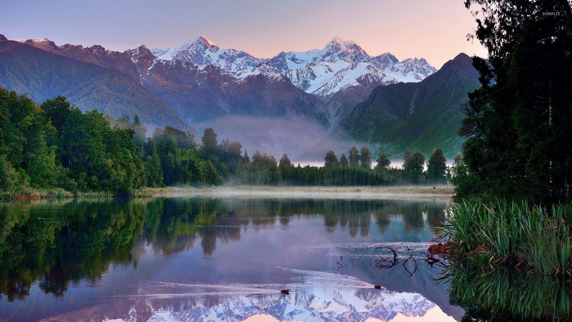 New Zealand mountains, Scenic backgrounds, South Island beauty, 1920x1080 Full HD Desktop