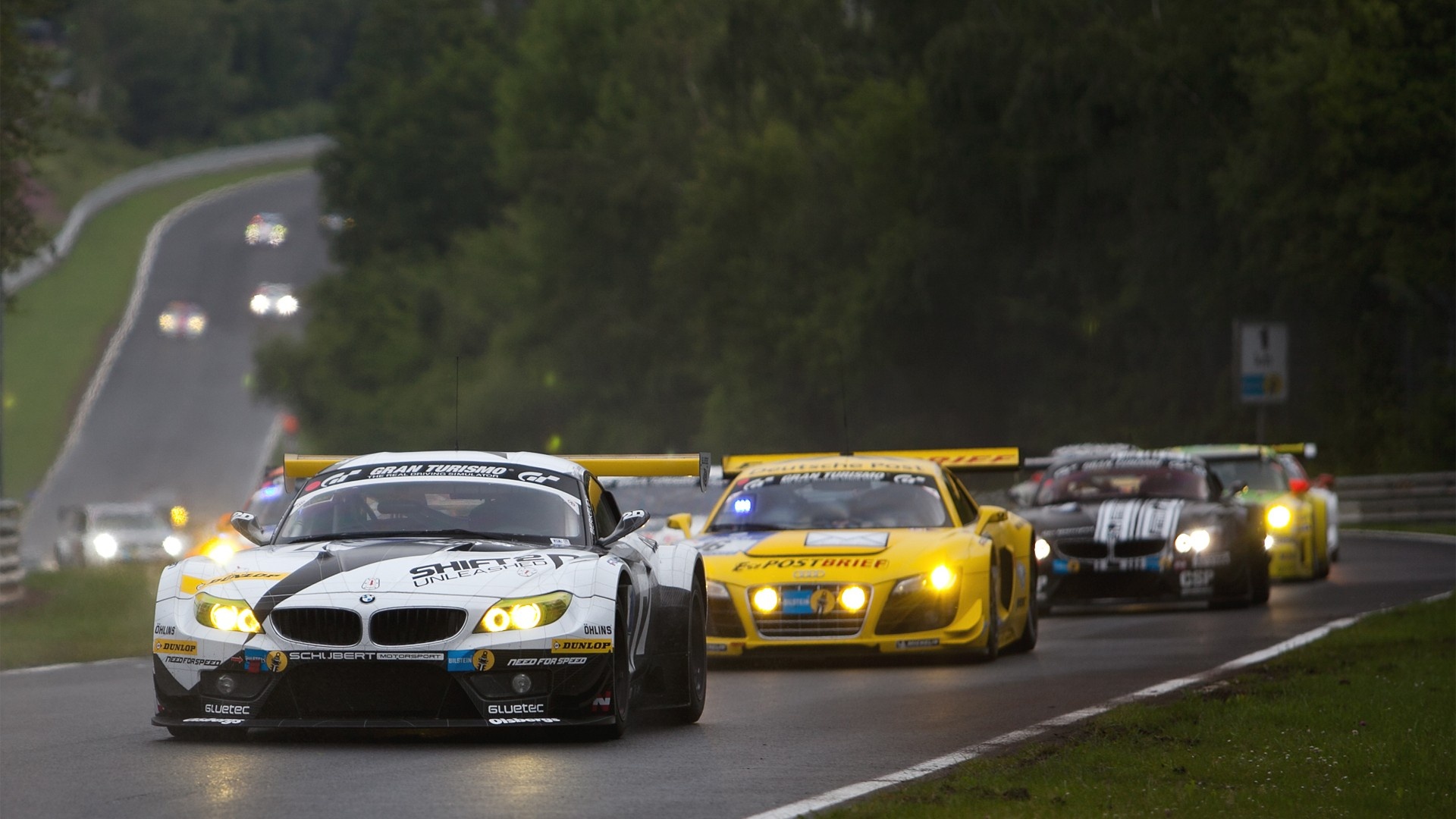 Auto Racing: BMW Motorsport, Racing drivers, Teams, Race-ready vehicles. 1920x1080 Full HD Wallpaper.