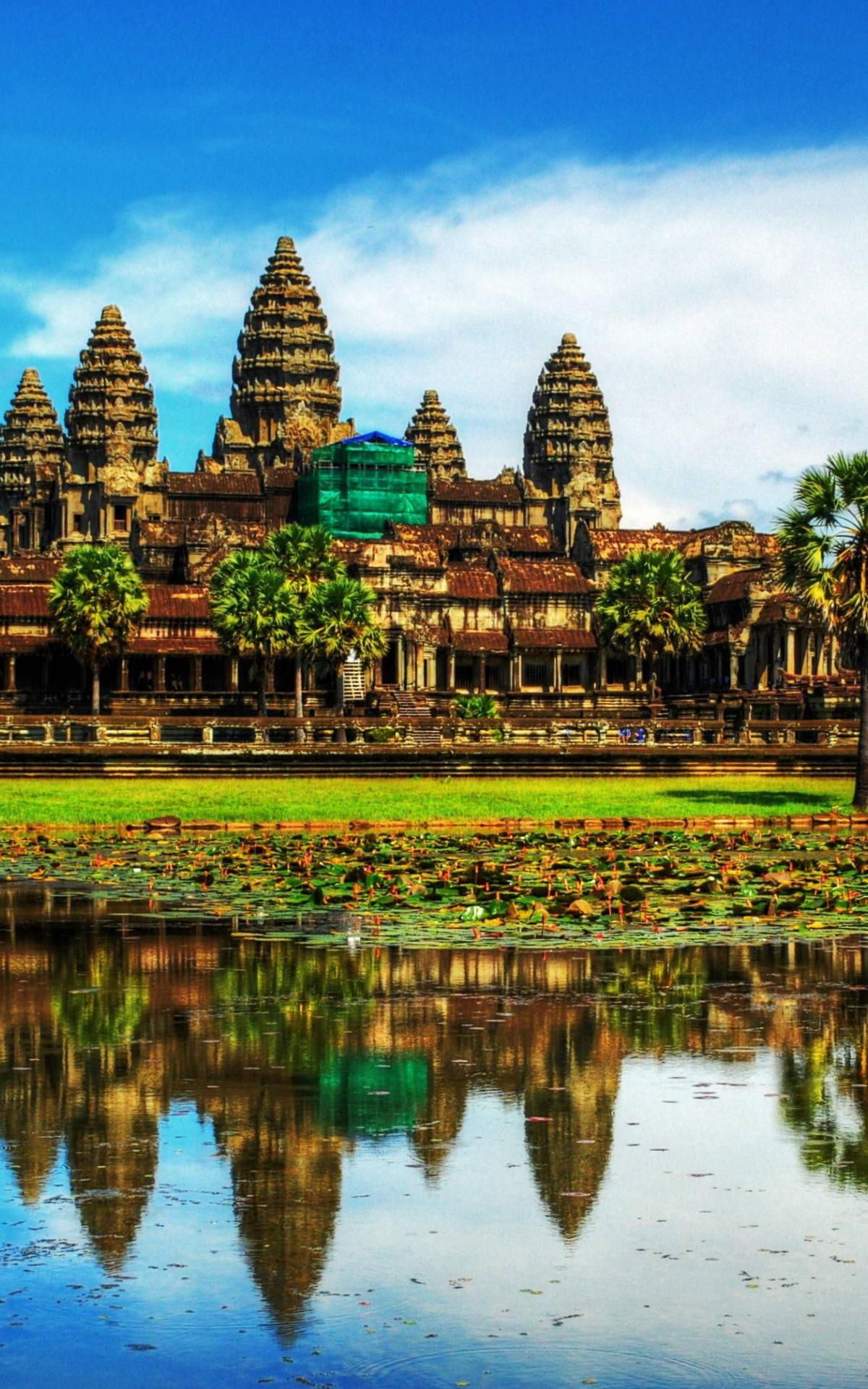 Angkor Wat, Ultra HD wallpapers, Siem Reap, 1200x1920 HD Phone