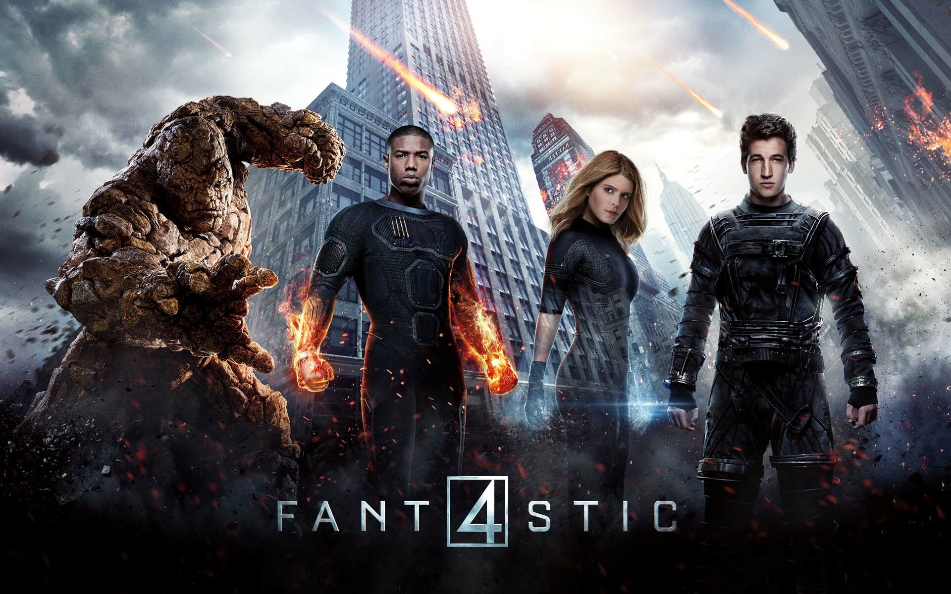 Fantastic 4: The group of Marvel heroes, The Thing, The Human Torch. 1920x1200 HD Wallpaper.