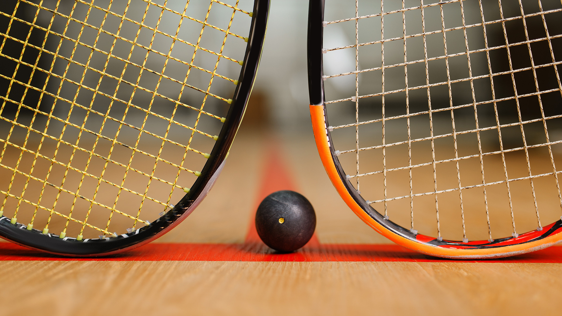 Squash (Sport): A Racket and Ball Sport Played in a Four-Walled Court With a Small Rubber Ball. 1920x1080 Full HD Wallpaper.