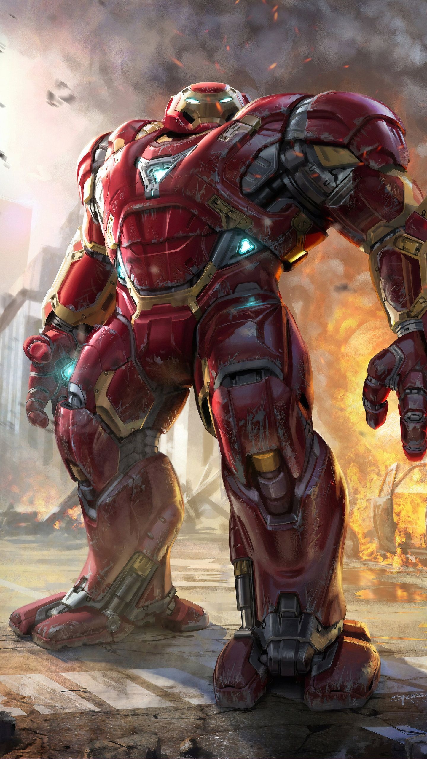 Hulkbuster comics, Iron Man armor, Superhero battles, Risk and danger, 1440x2560 HD Phone