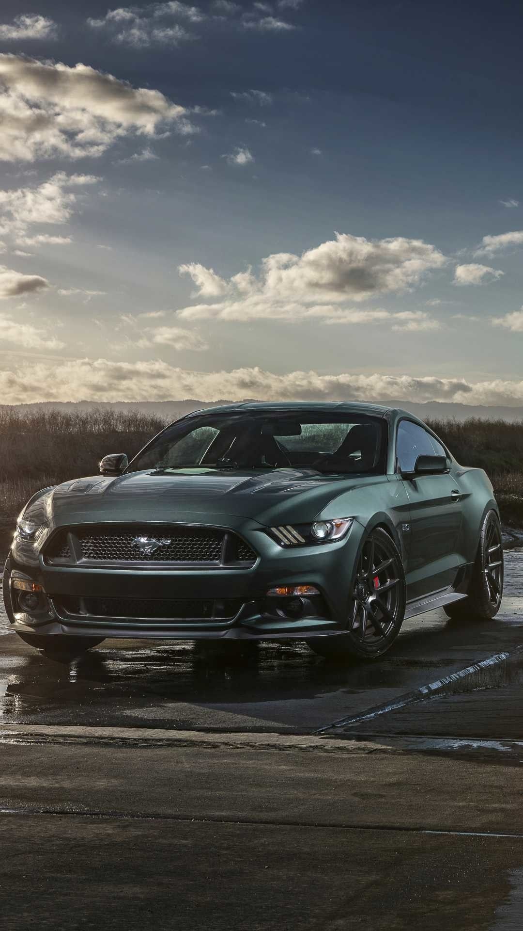Ford Mustang: One of the most widely recognized vehicles, Horse logo. 1080x1920 Full HD Background.