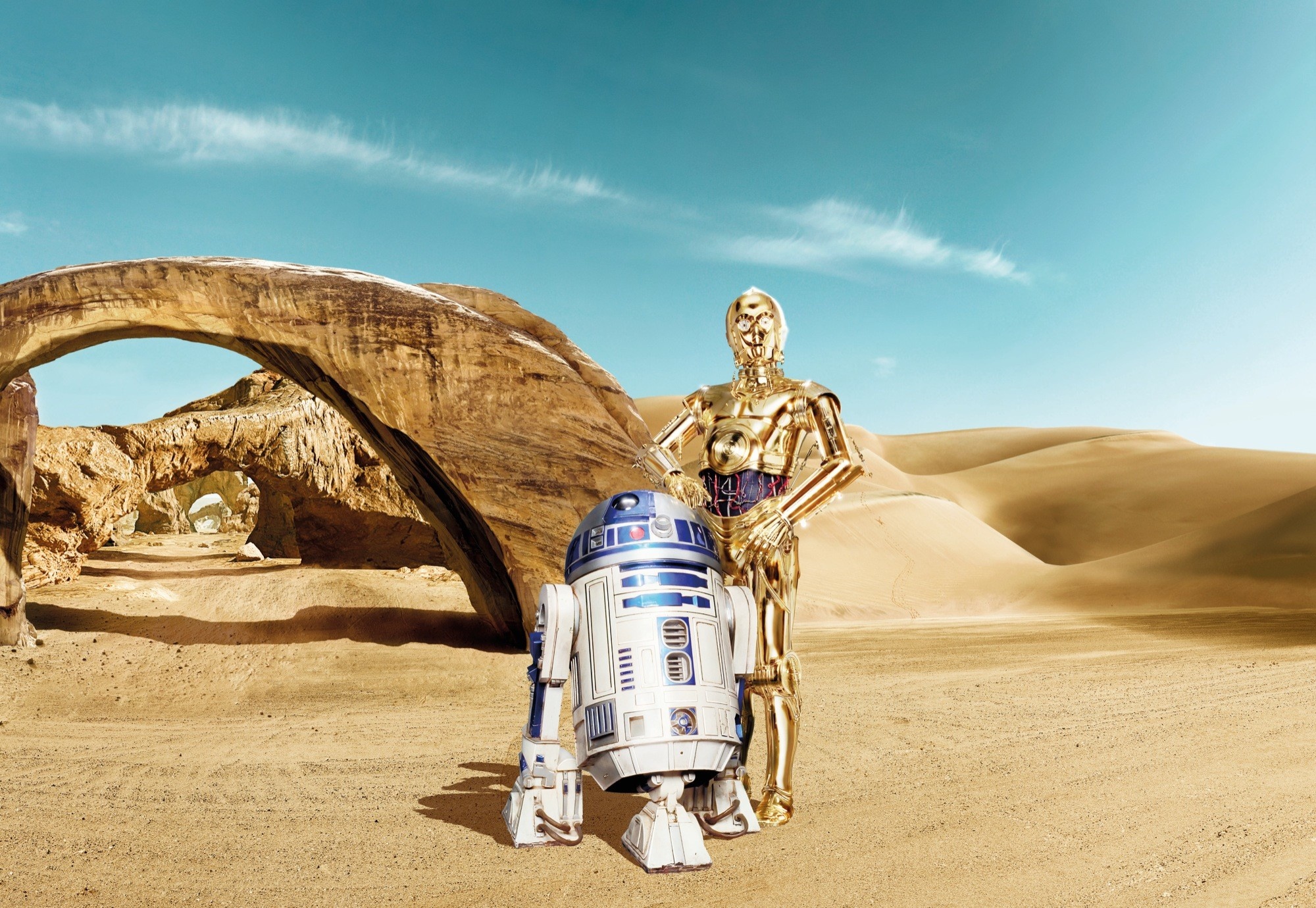 C-3PO and R2-D2 wallpaper, Desktop mobile tablet, Star Wars, 2000x1380 HD Desktop