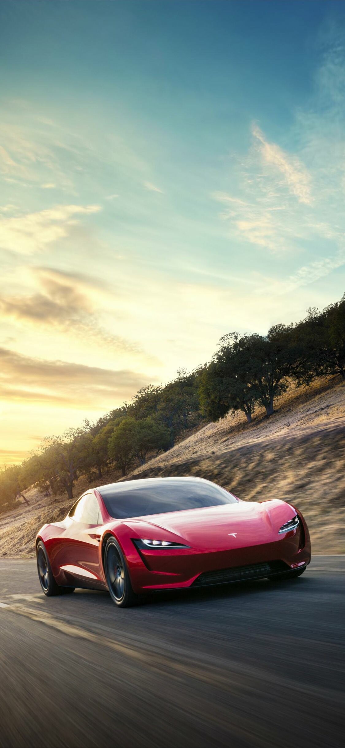 Tesla Model S: Roadster. 1130x2440 HD Background.