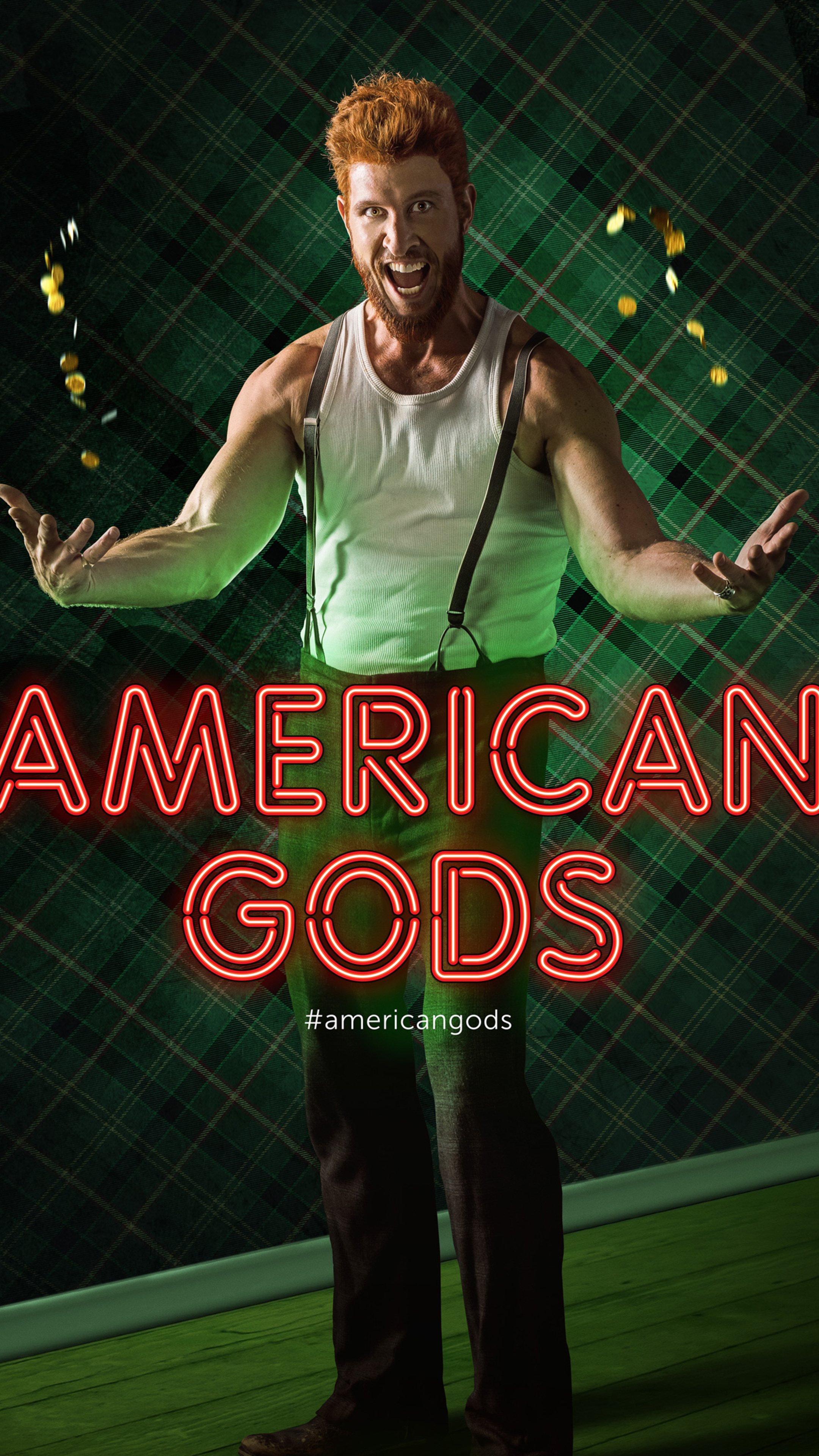 Pablo Schreiber as Mad Sweeney, American Gods, Sony Xperia wallpapers, HD 4K images, 2160x3840 4K Phone