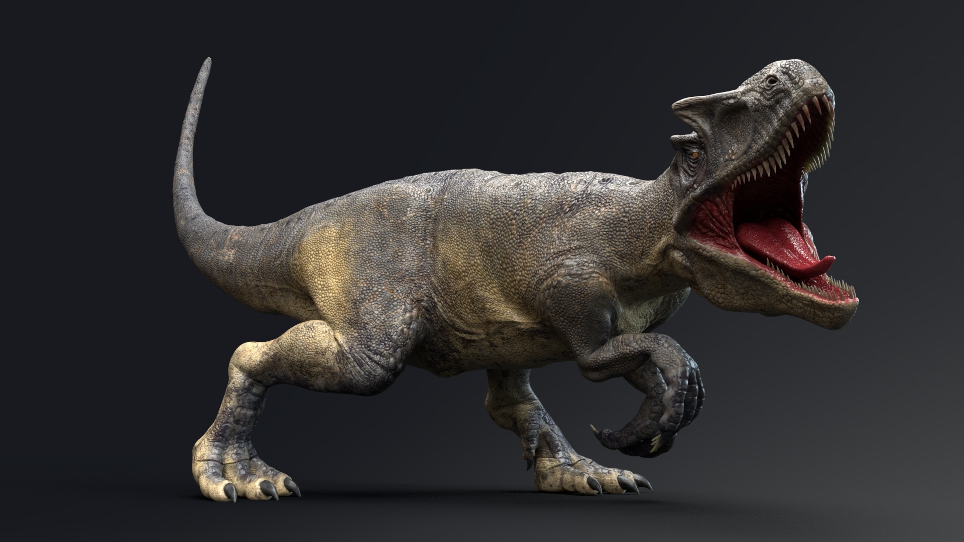 Allosaurus, Characters UE marketplace, Playable dinosaur, In-game experience, 1920x1080 Full HD Desktop