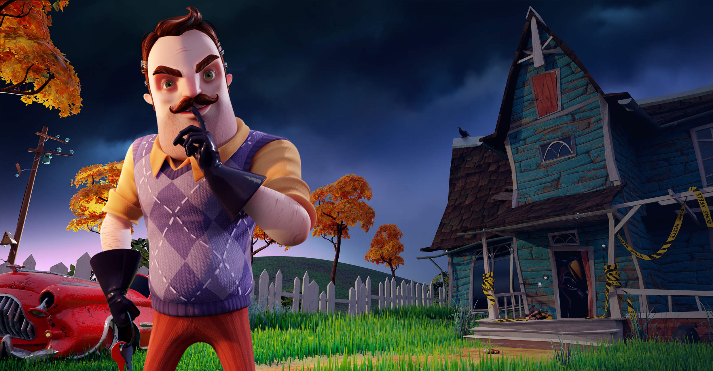 Hello Neighbor 2 (Game): Mr. Peterson, A neighbor with the dark secrets. 2480x1290 HD Background.