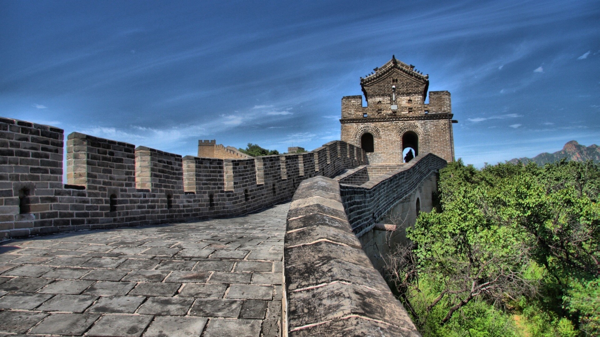 Great Wall of China: The majority of its reconstruction occurred during the Ming Dynasty. 1920x1080 Full HD Wallpaper.